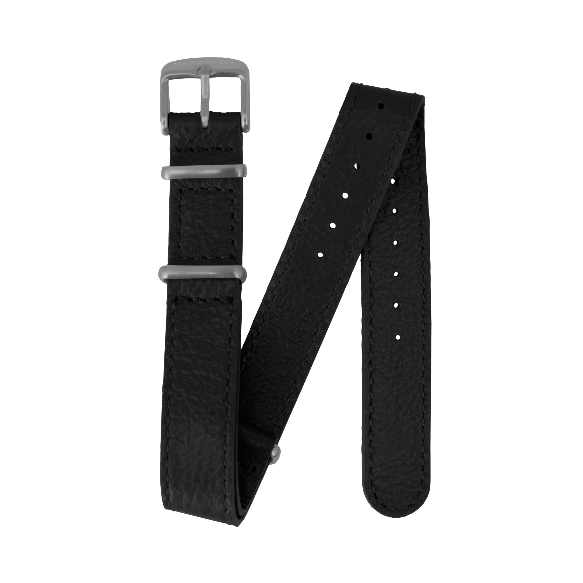 Leather DEFSTAN Strap, Black, 16mm - Image 3