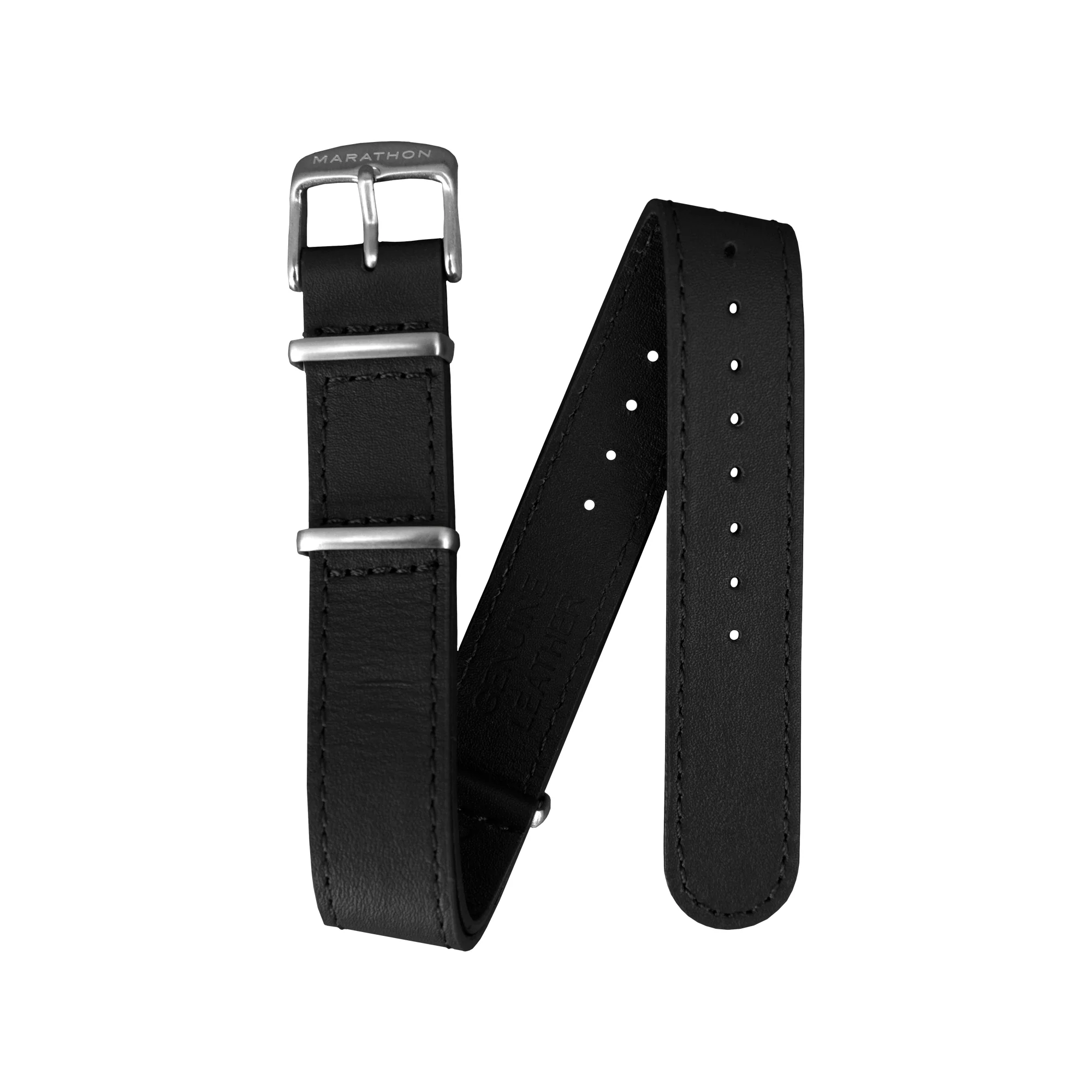 Leather DEFSTAN Strap, Black, 18mm - Image 3