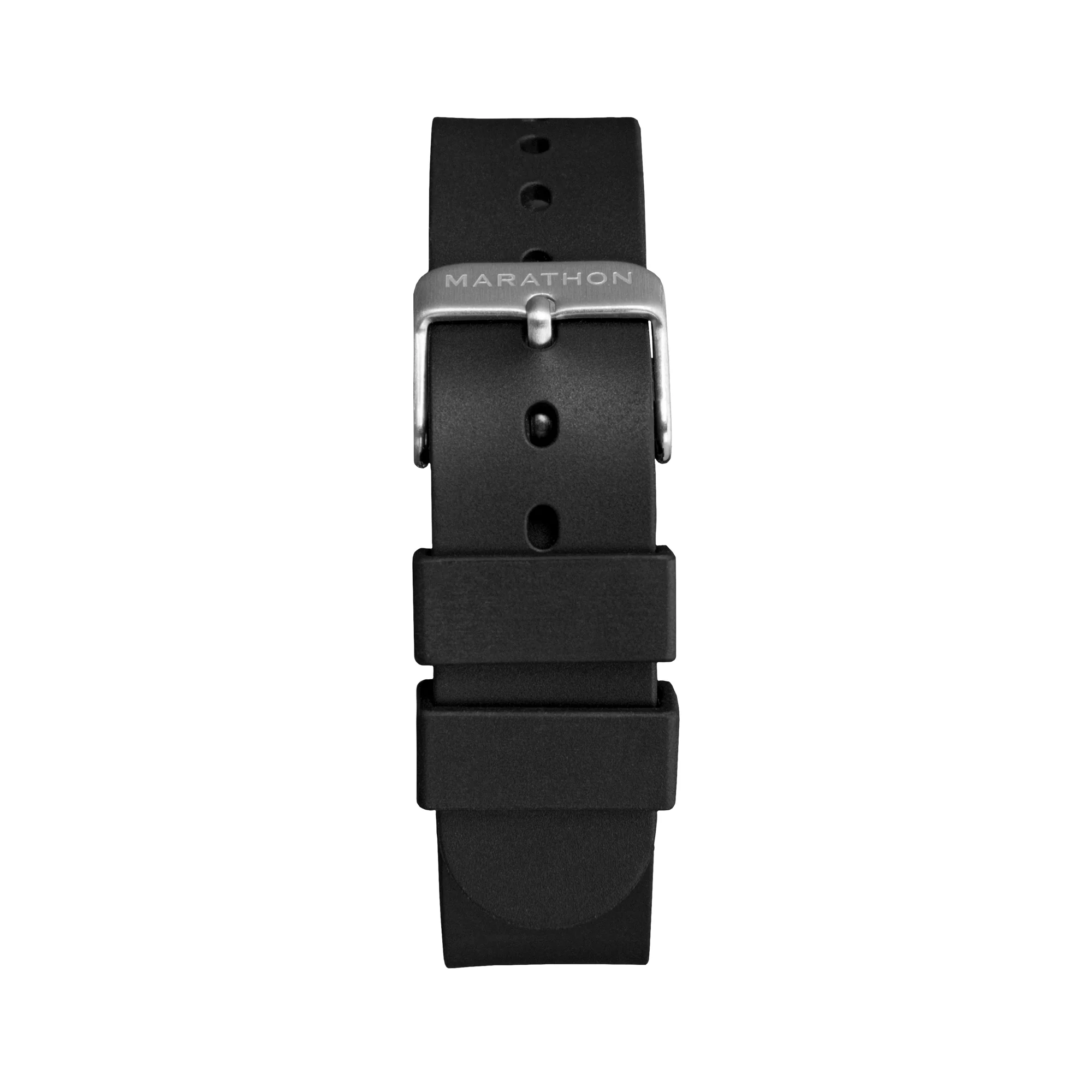 Two-Piece Rubber Dive Strap, Black, 18mm - Image 4
