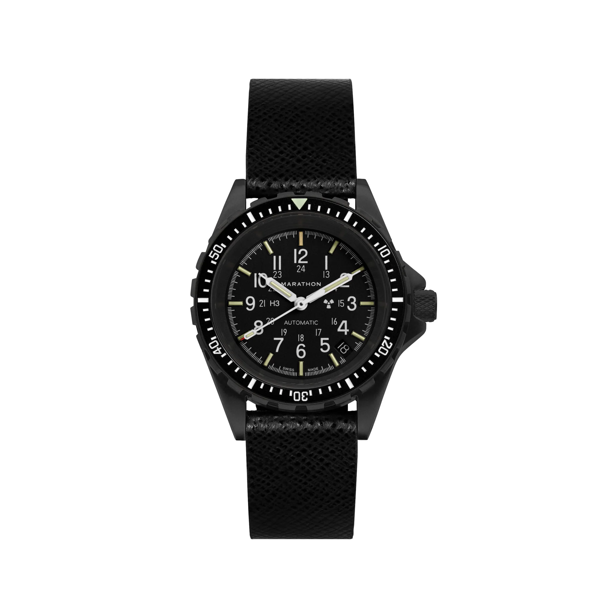 2-Piece Leather Strap, 18mm, Black, Anthracite Hardware - Image 4