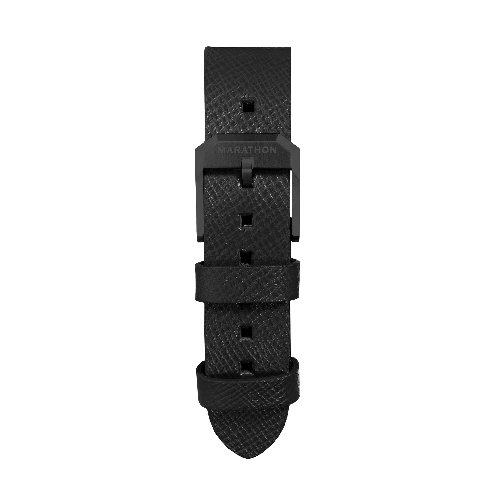 2-Piece Leather Strap, 18mm, Black, Anthracite Hardware - Image 5