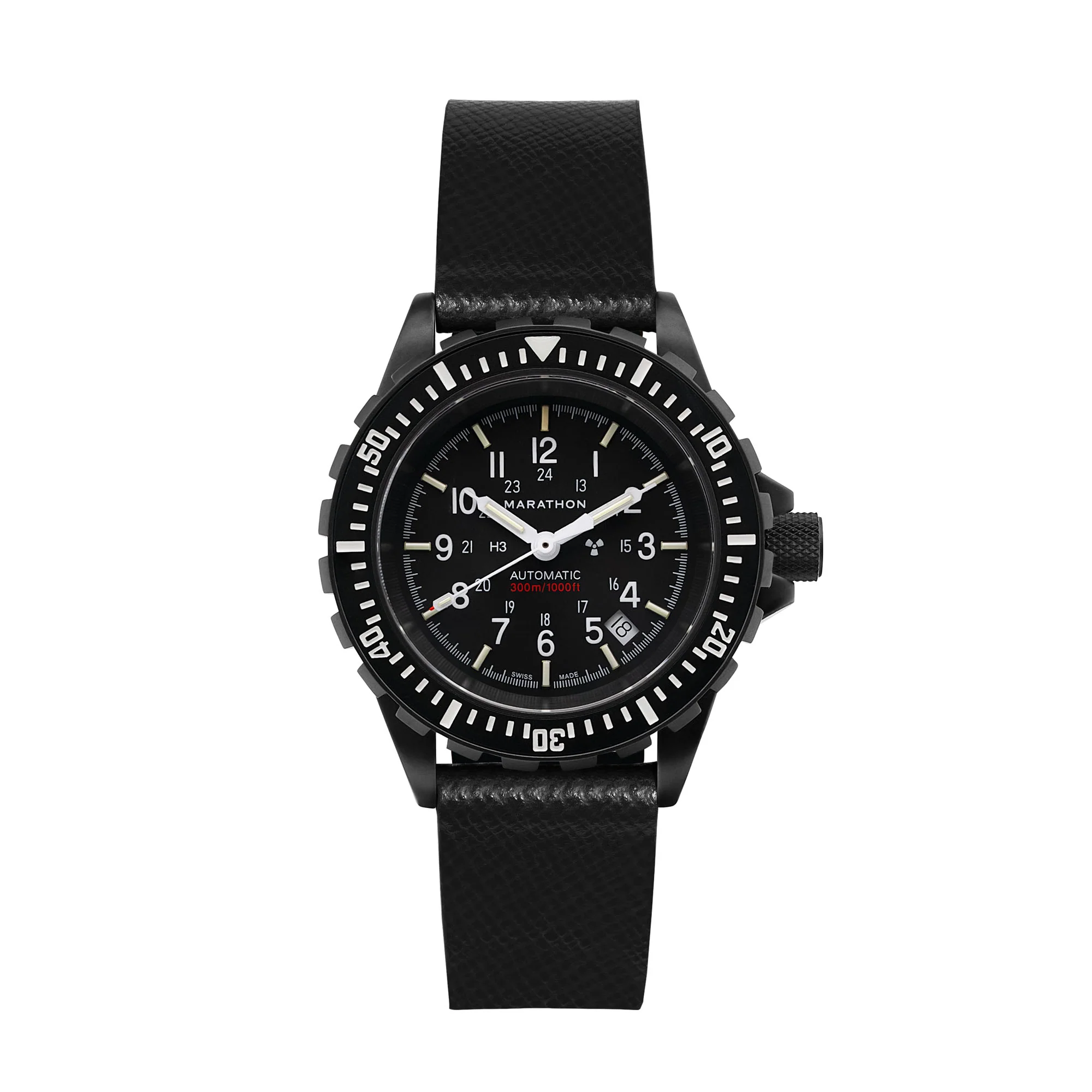 20mm 2-Piece Leather Strap, Black with Anthracite Hardware - Image 10