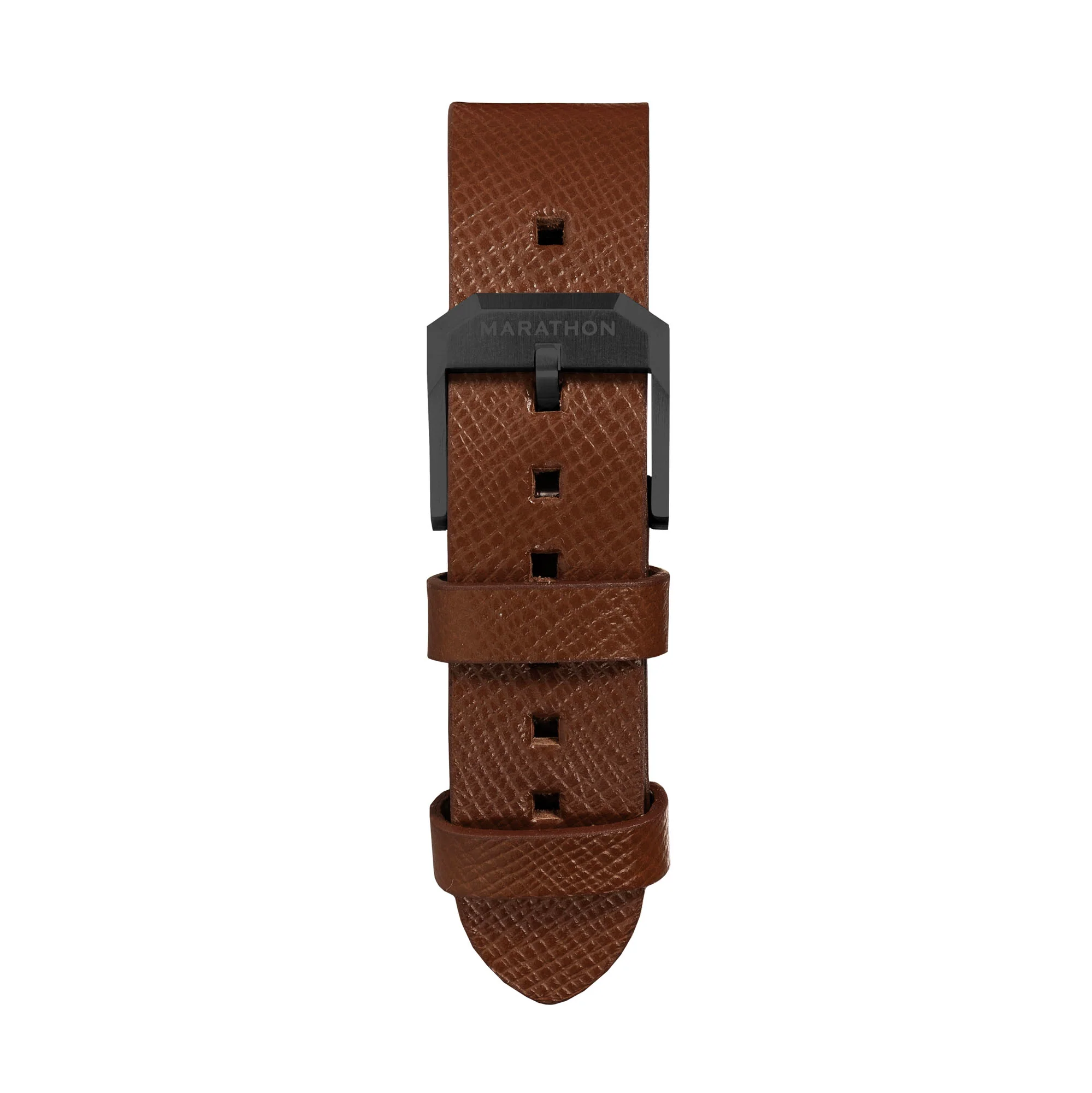 20mm 2-Piece Leather Strap, Cognac with Anthracite Hardware - Image 8