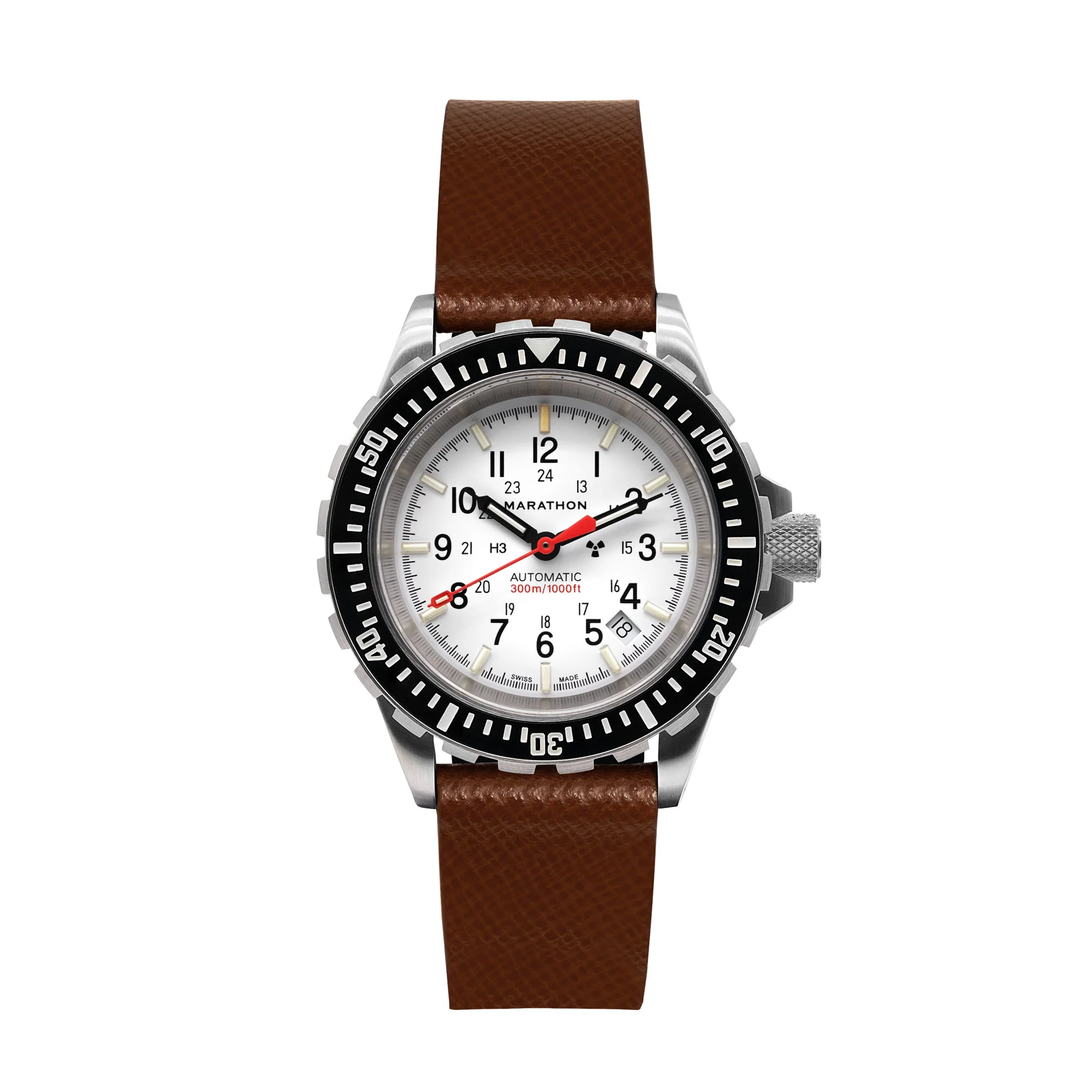 20mm 2-Piece Leather Strap, Cognac with Brushed Steel Hardware - Image 13
