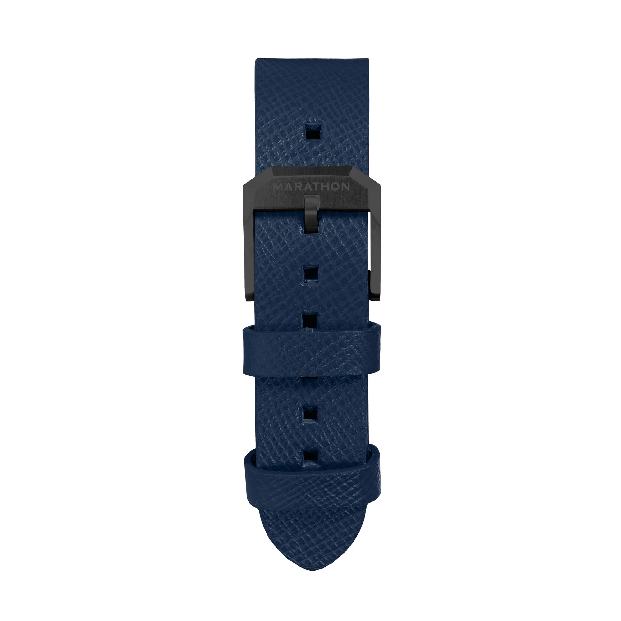 20mm 2-Piece Leather Strap, Royal Blue with Anthracite Hardware - Image 3