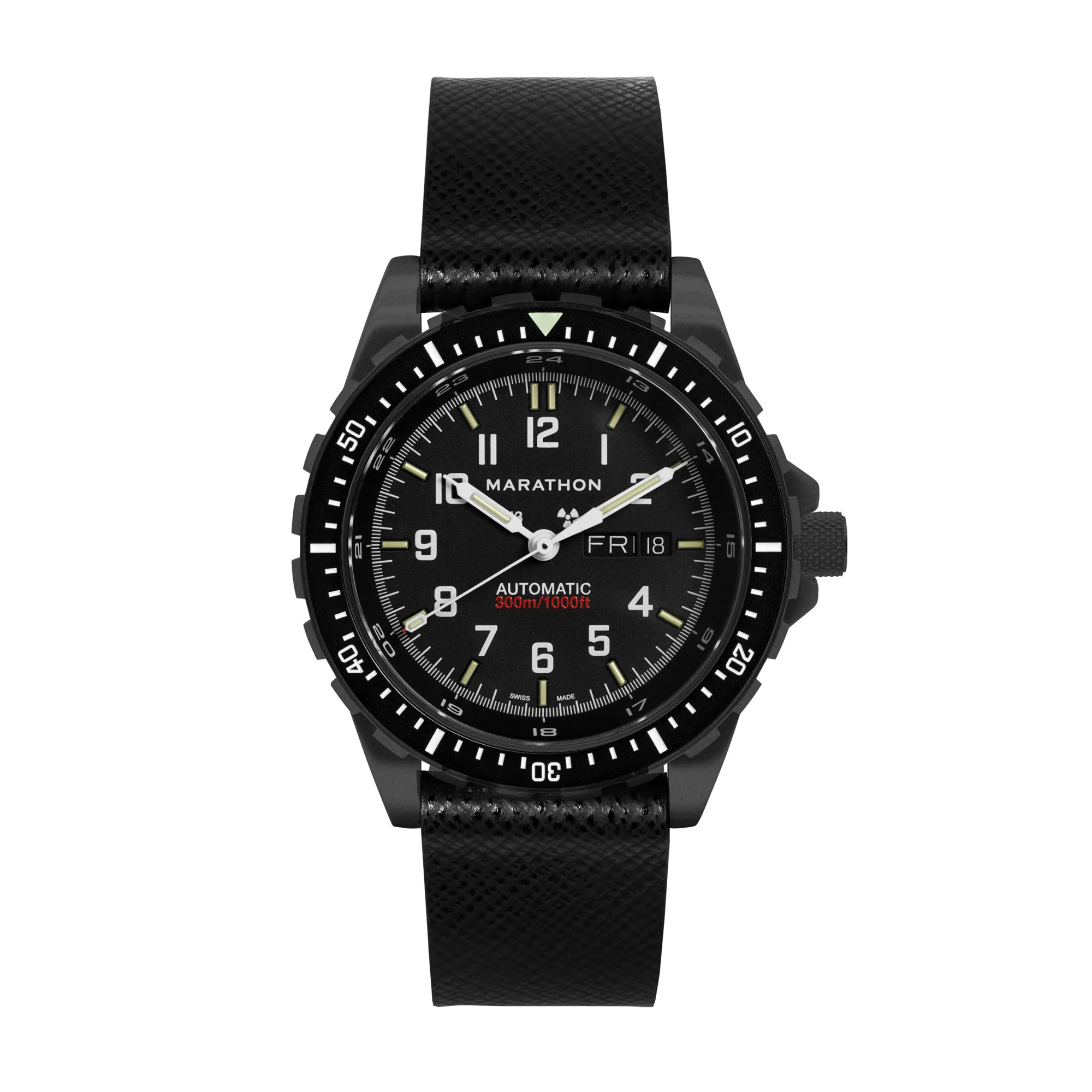 2-Piece Leather Strap, 22mm, Black, Anthracite Hardware - Image 10