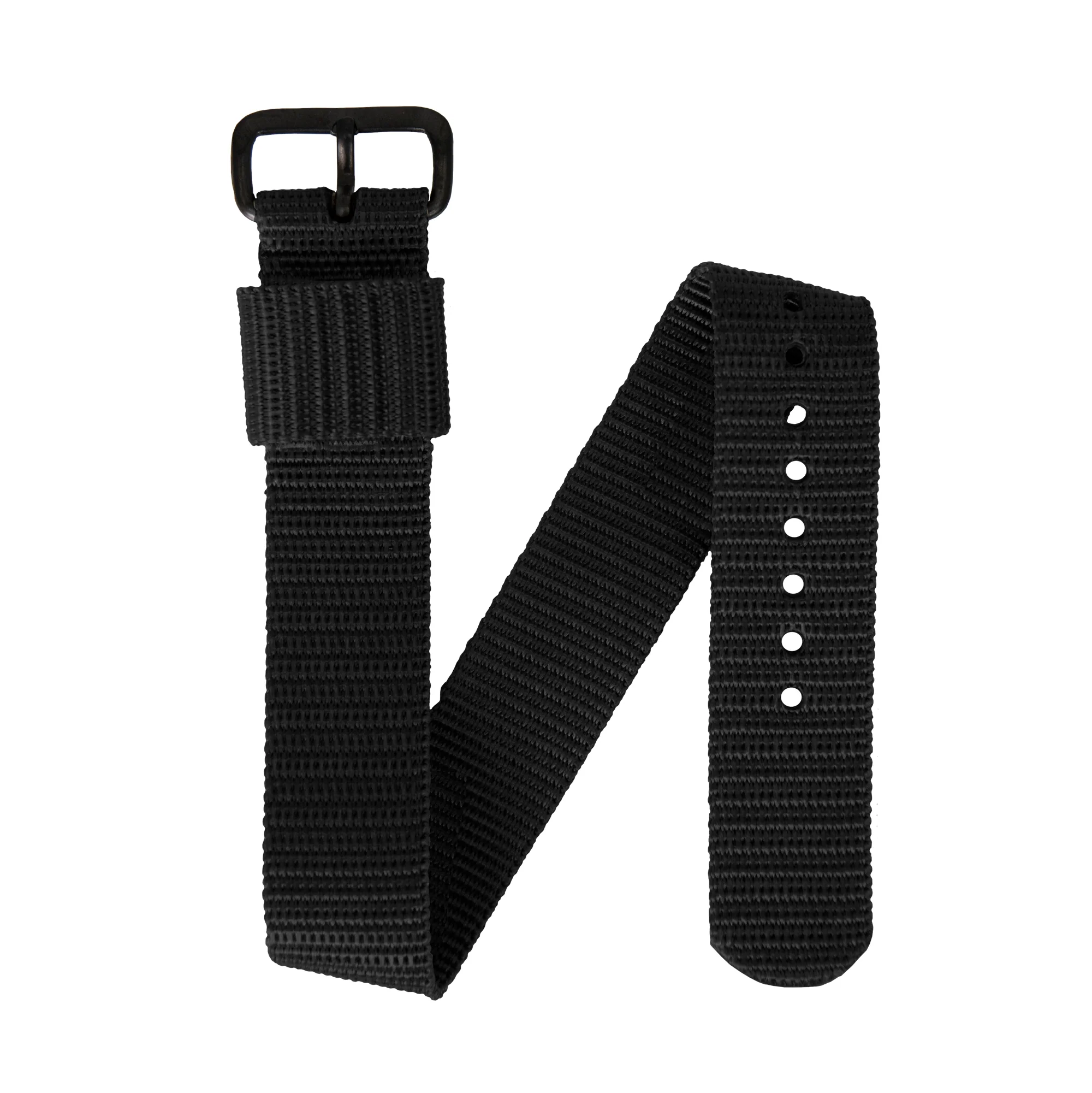 Ballistic Nylon Strap, Black, 20mm - Image 6