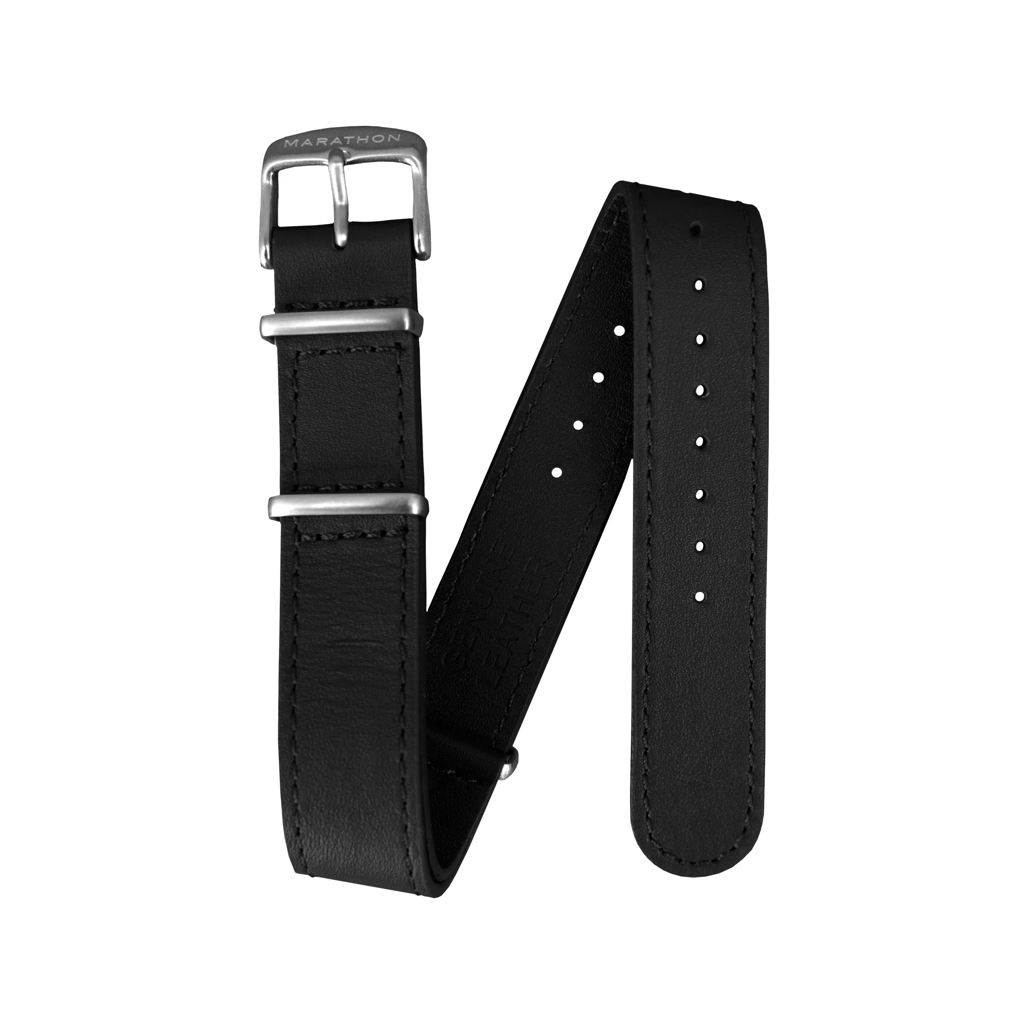 Leather DEFSTAN Strap, Black, 20mm - Image 3