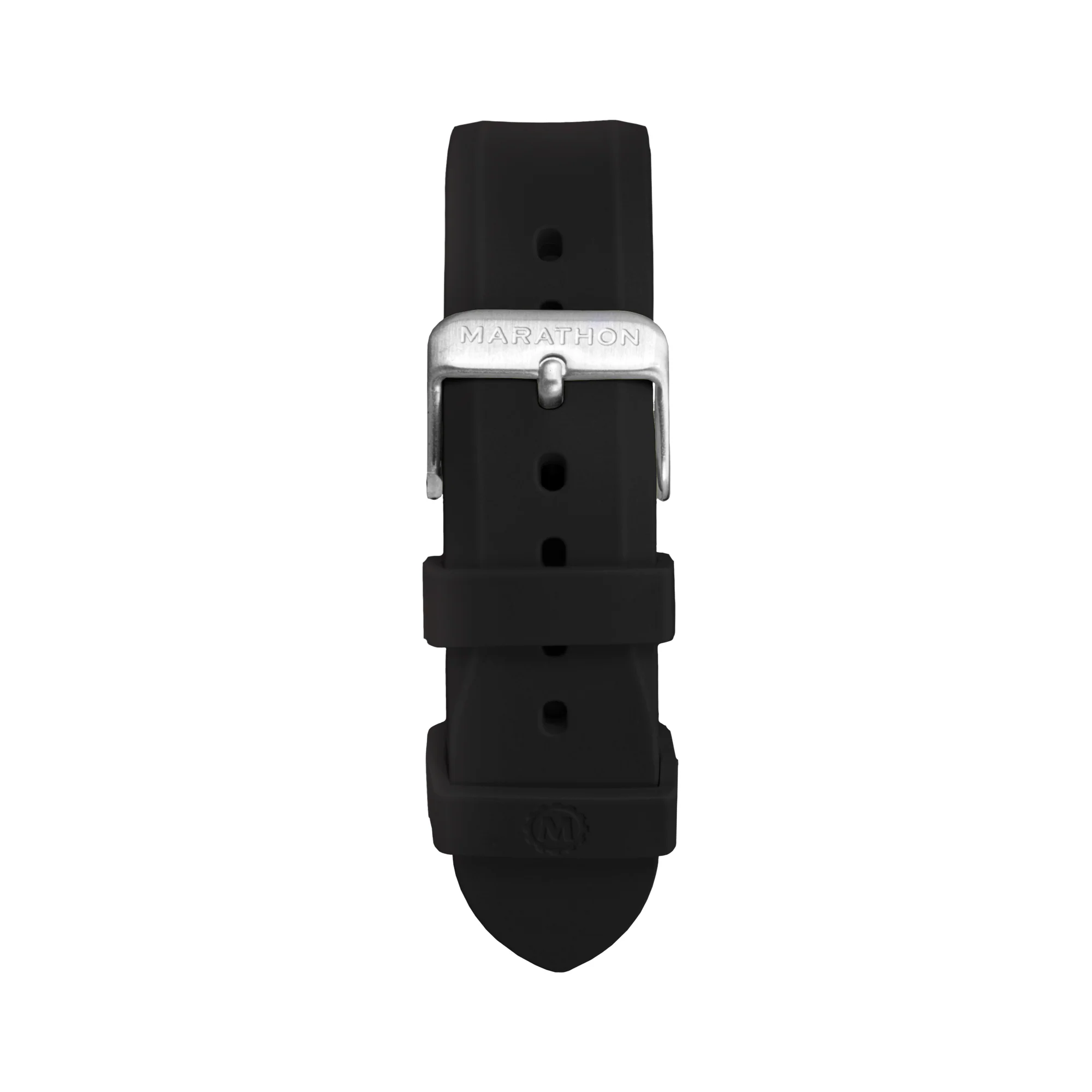 Two-Piece Rubber Dive Strap, Black, 20mm - Image 3