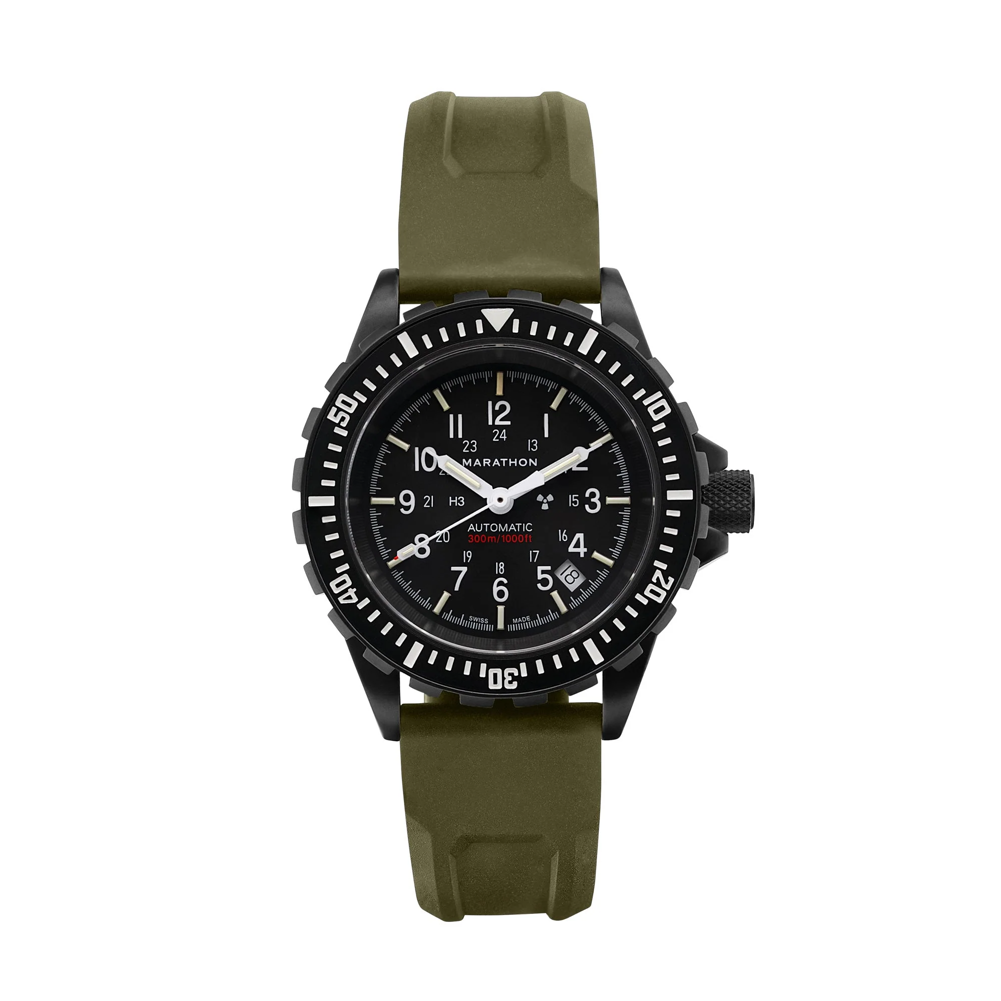 3-Piece Rubber Strap Kit, OD Green, Anthracite, 20mm - Image 7