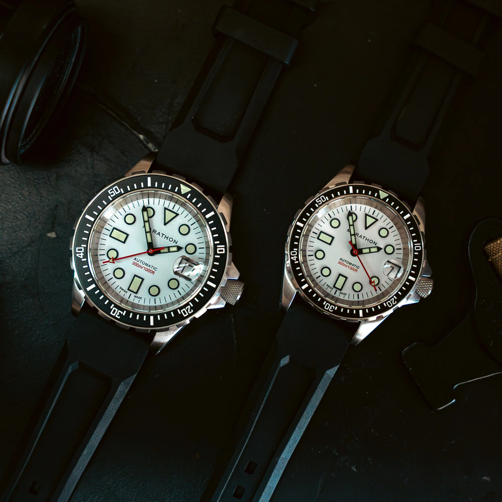 36mm Arctic Original SAR w/ Date on 3-Piece Rubber Strap Kit (OSAR-D) - Image 5