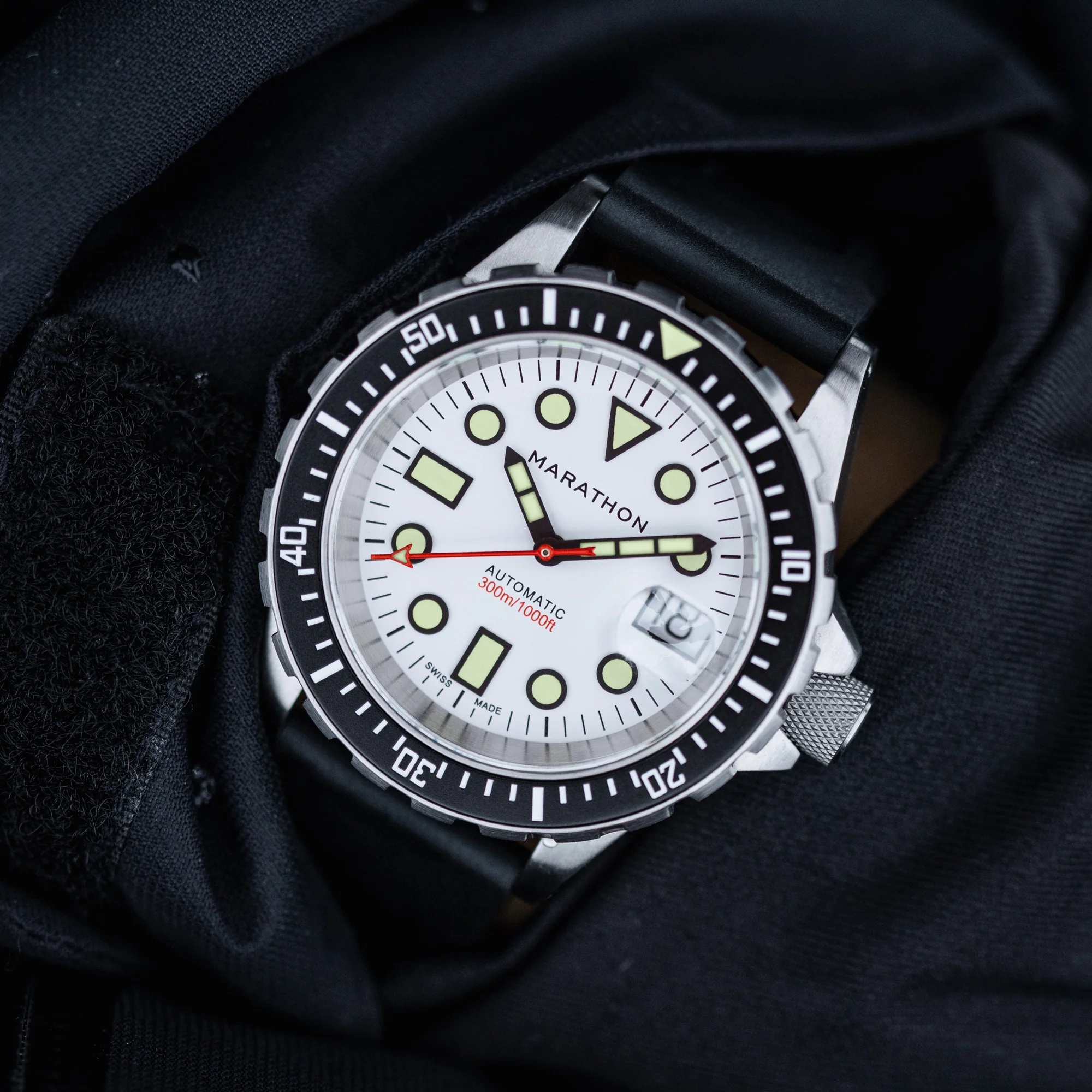 41mm Arctic Original SAR w/ Date on 3-Piece Rubber Strap Kit (OSAR-D) - Image 4