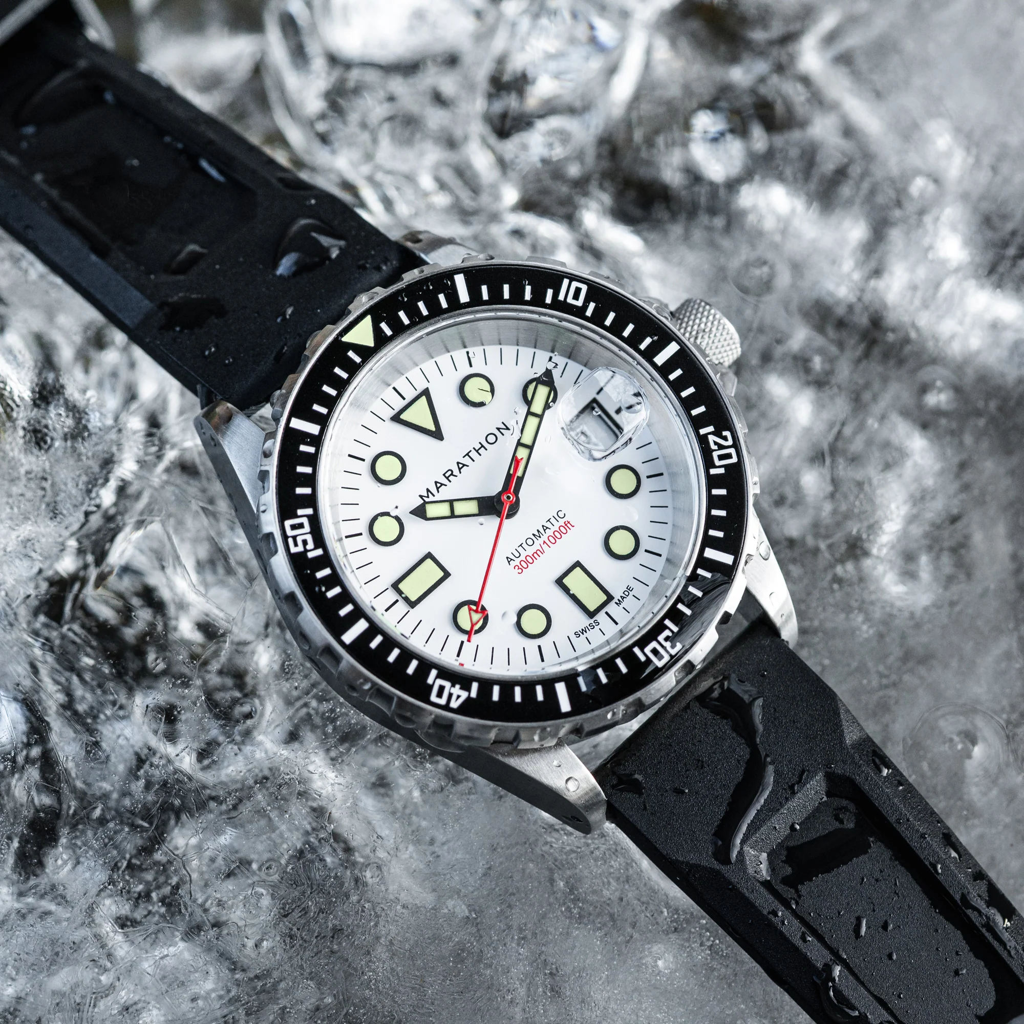 41mm Arctic Original SAR w/ Date on 3-Piece Rubber Strap Kit (OSAR-D) - Image 5