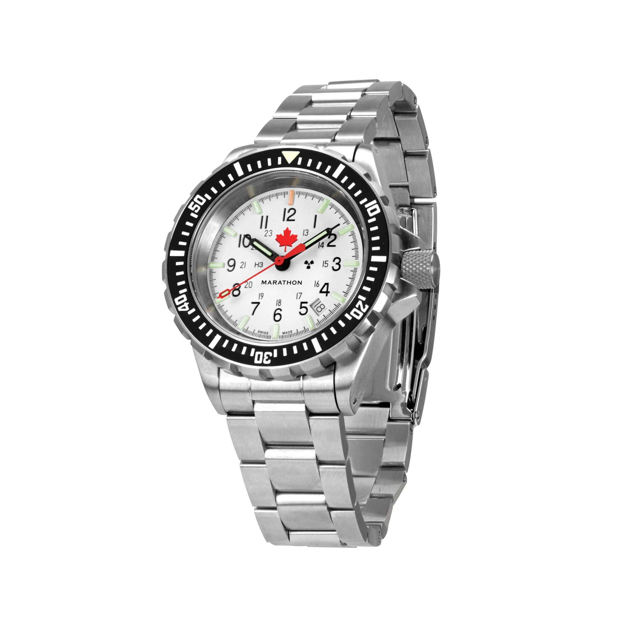 41mm Arctic Red Maple Large Diver’s Automatic (GSAR) with Stainless Steel Bracelet - Image 5