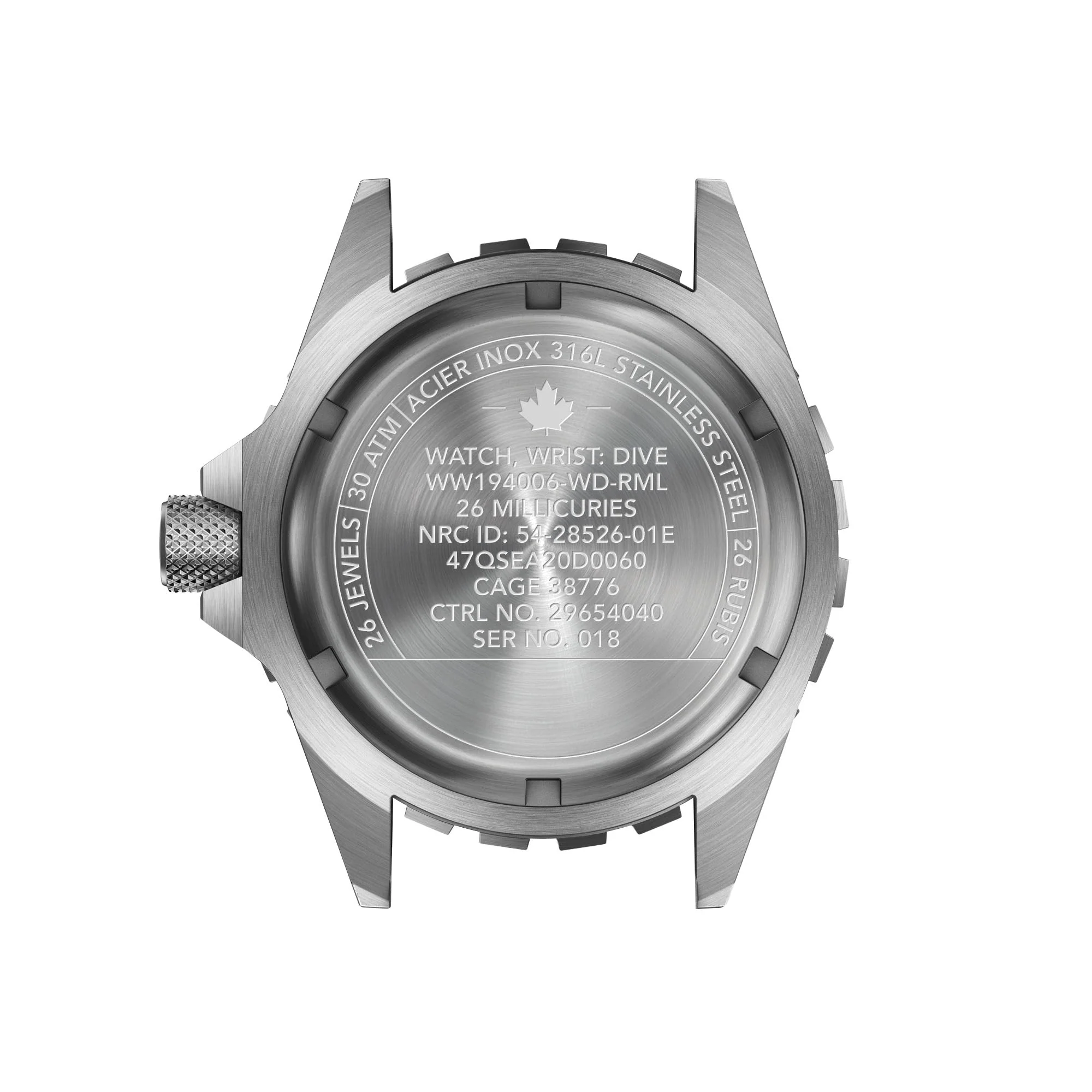 41mm Arctic Red Maple Large Diver’s Automatic (GSAR) with Stainless Steel Bracelet - Image 8