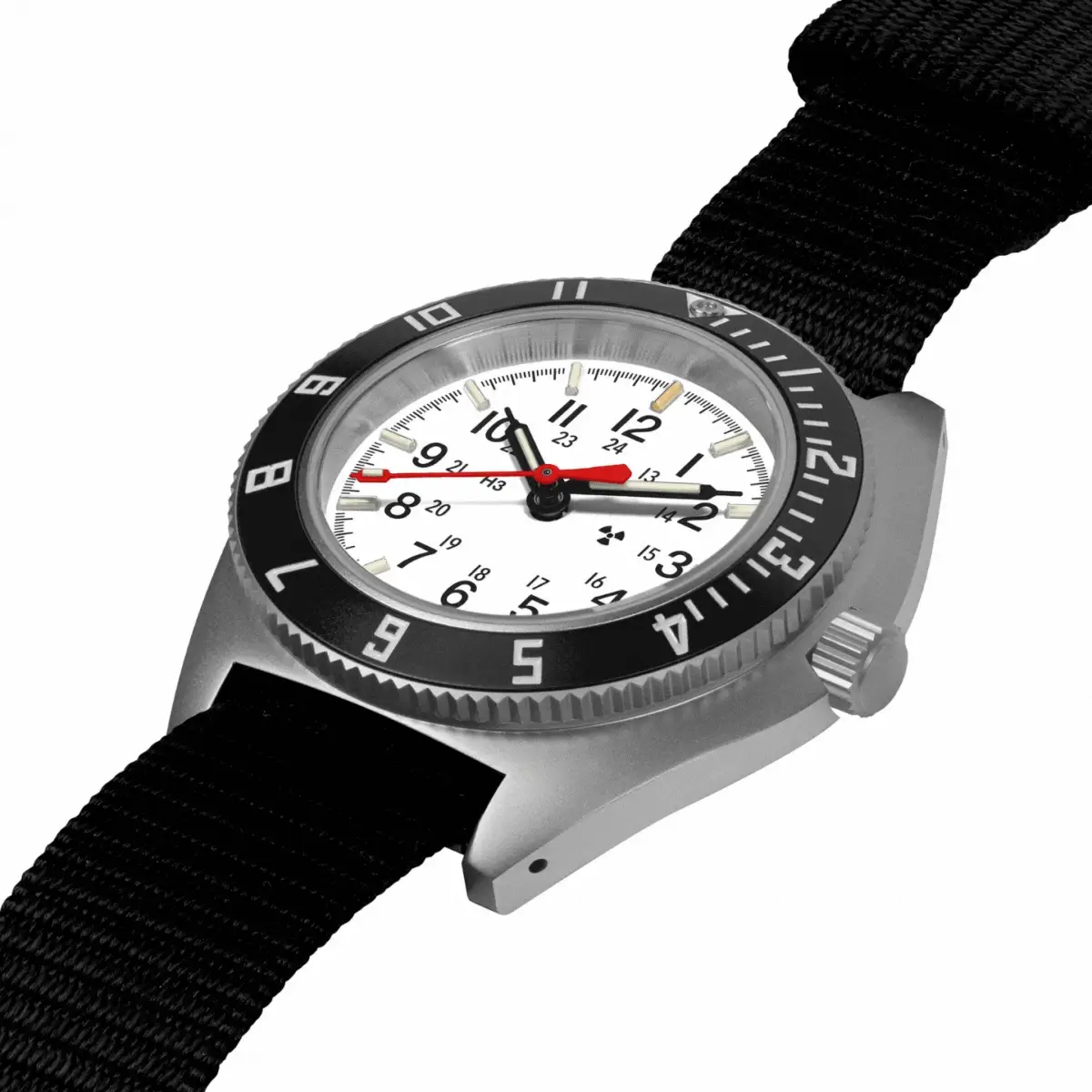 41mm Arctic Steel Navigator Automatic (Arctic SSNAV Auto) on Ballistic Nylon - Image 4