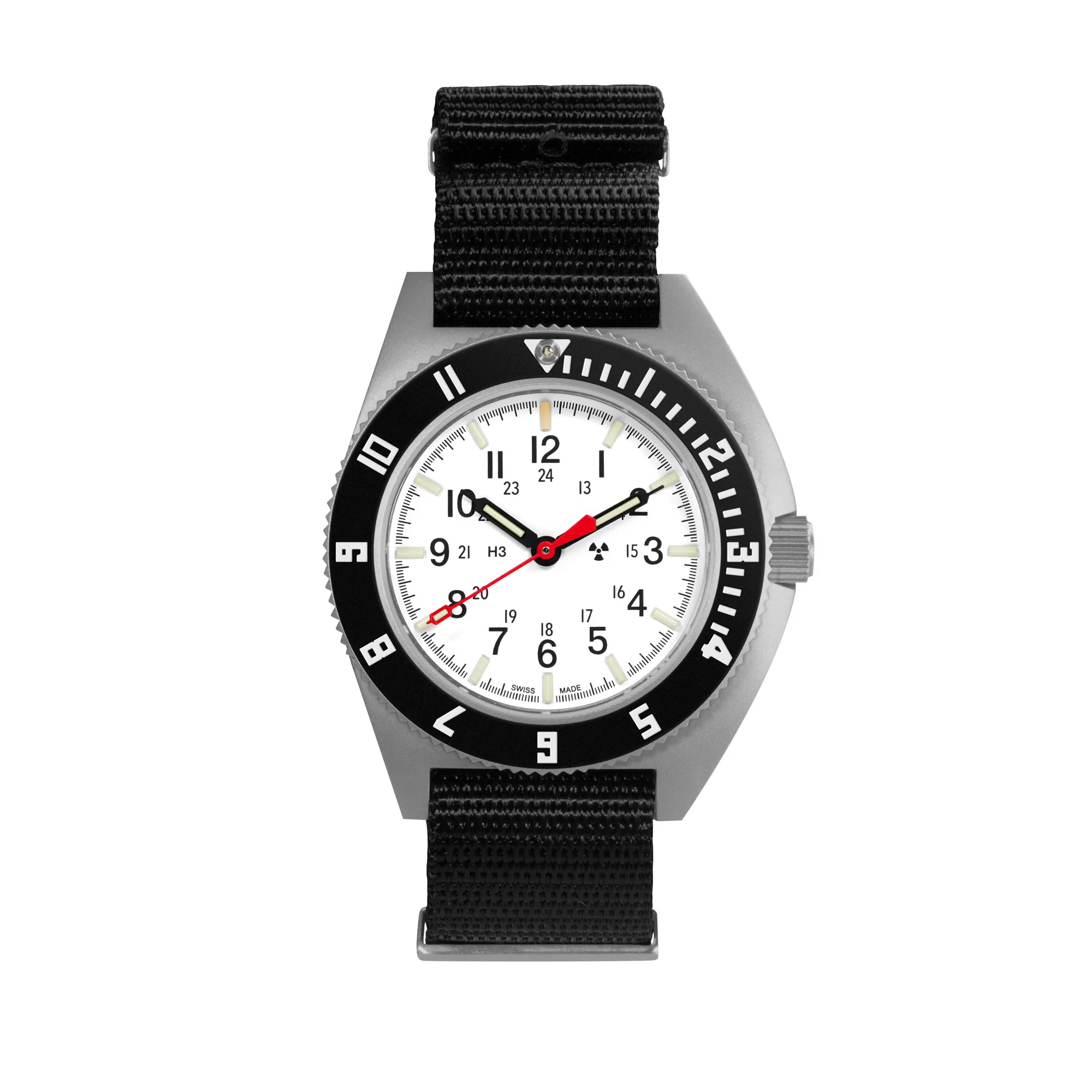 41mm Arctic Steel Navigator Automatic (Arctic SSNAV Auto) on Nylon DEFSTAN