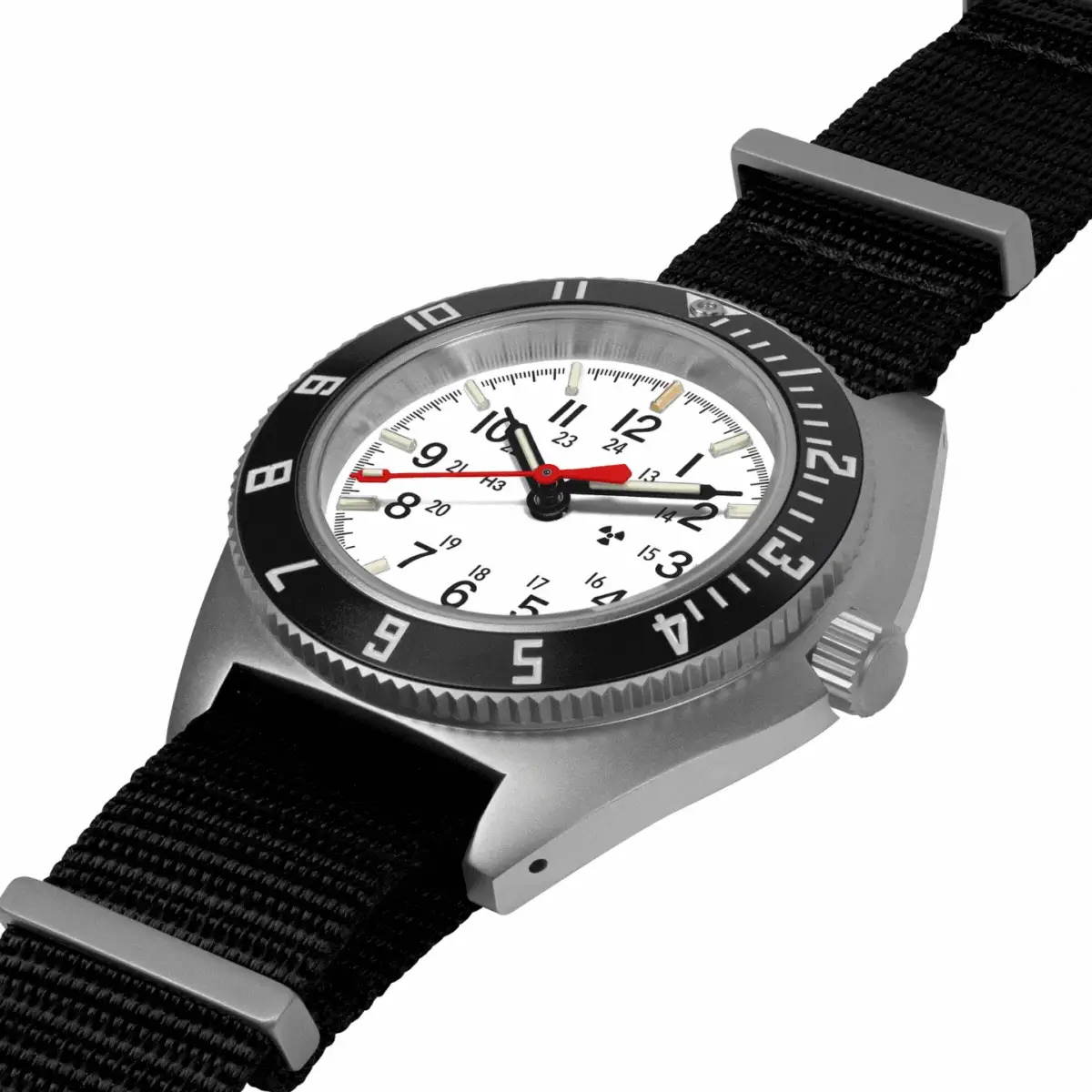 41mm Arctic Steel Navigator Automatic (Arctic SSNAV Auto) on Nylon DEFSTAN - Image 4