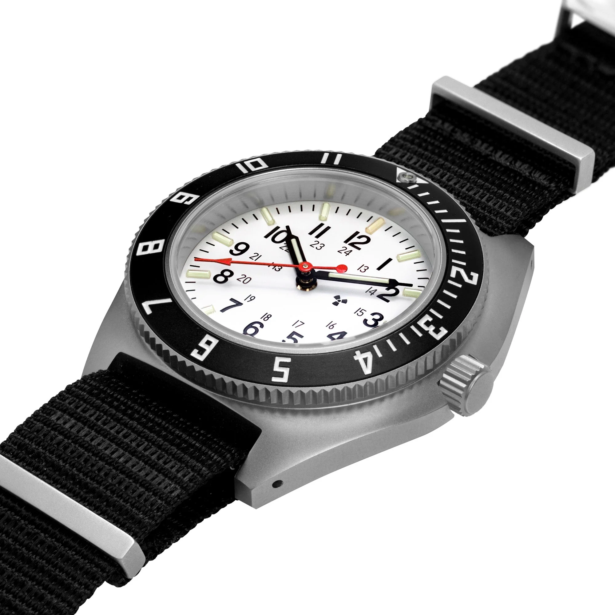 41mm Arctic Steel Navigator (SSNAV) on Nylon DEFSTAN - Image 3