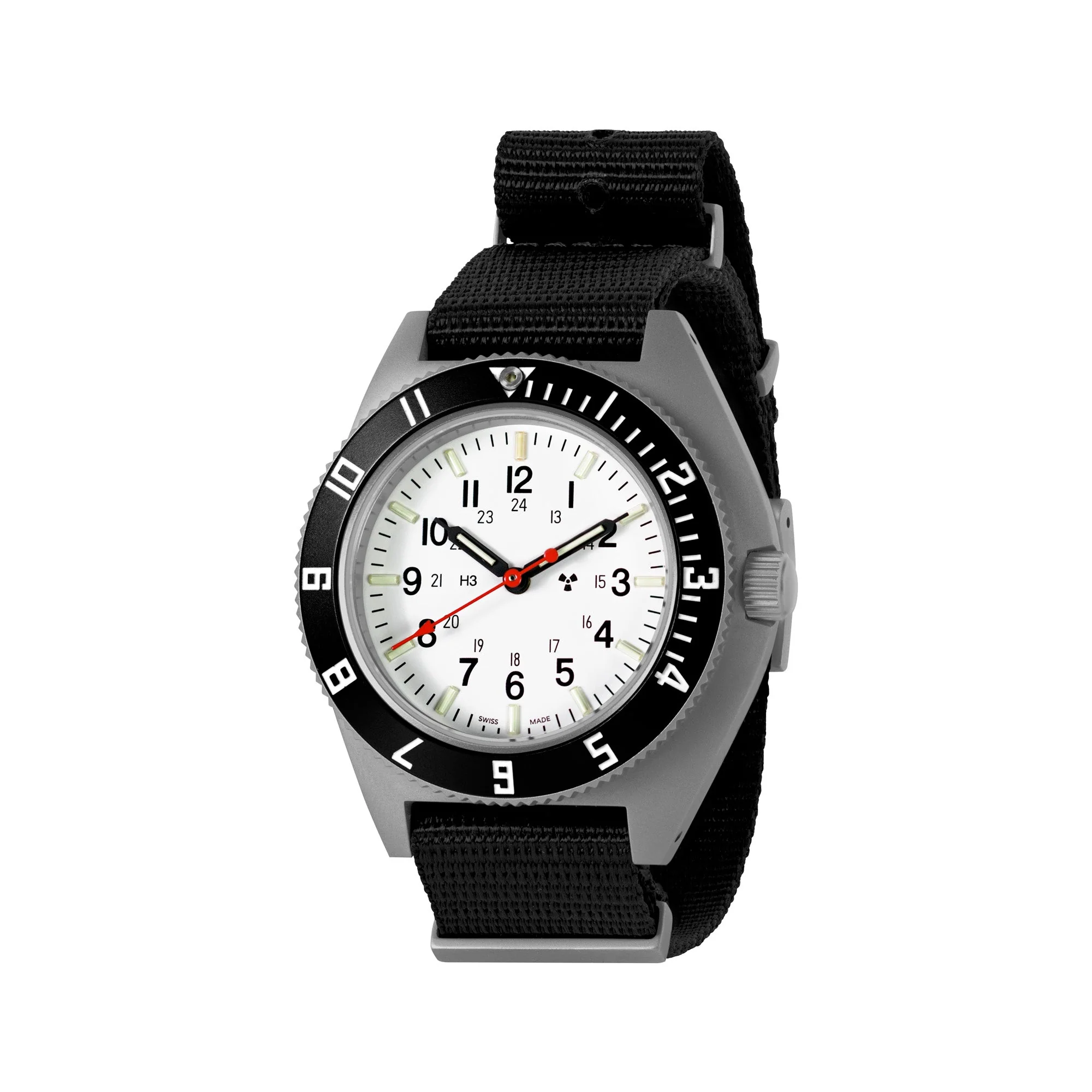 41mm Arctic Steel Navigator (SSNAV) on Nylon DEFSTAN - Image 5