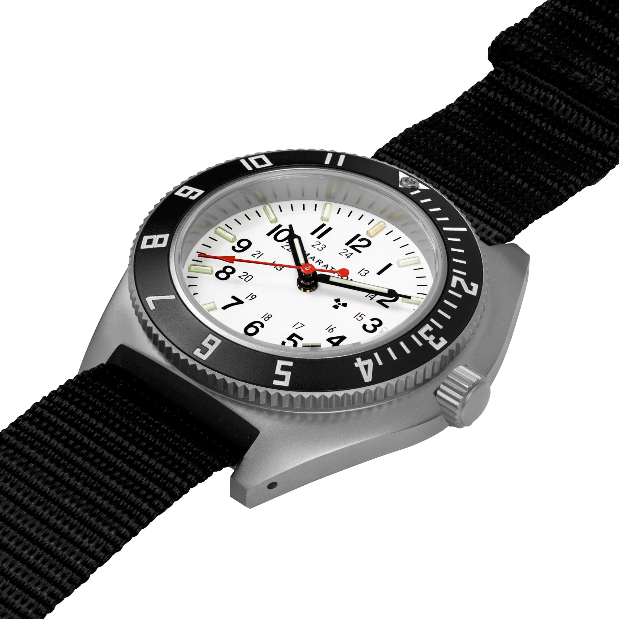 41mm Arctic Steel Navigator w/ Date (SSNAV-D) on Ballistic Nylon - Image 4