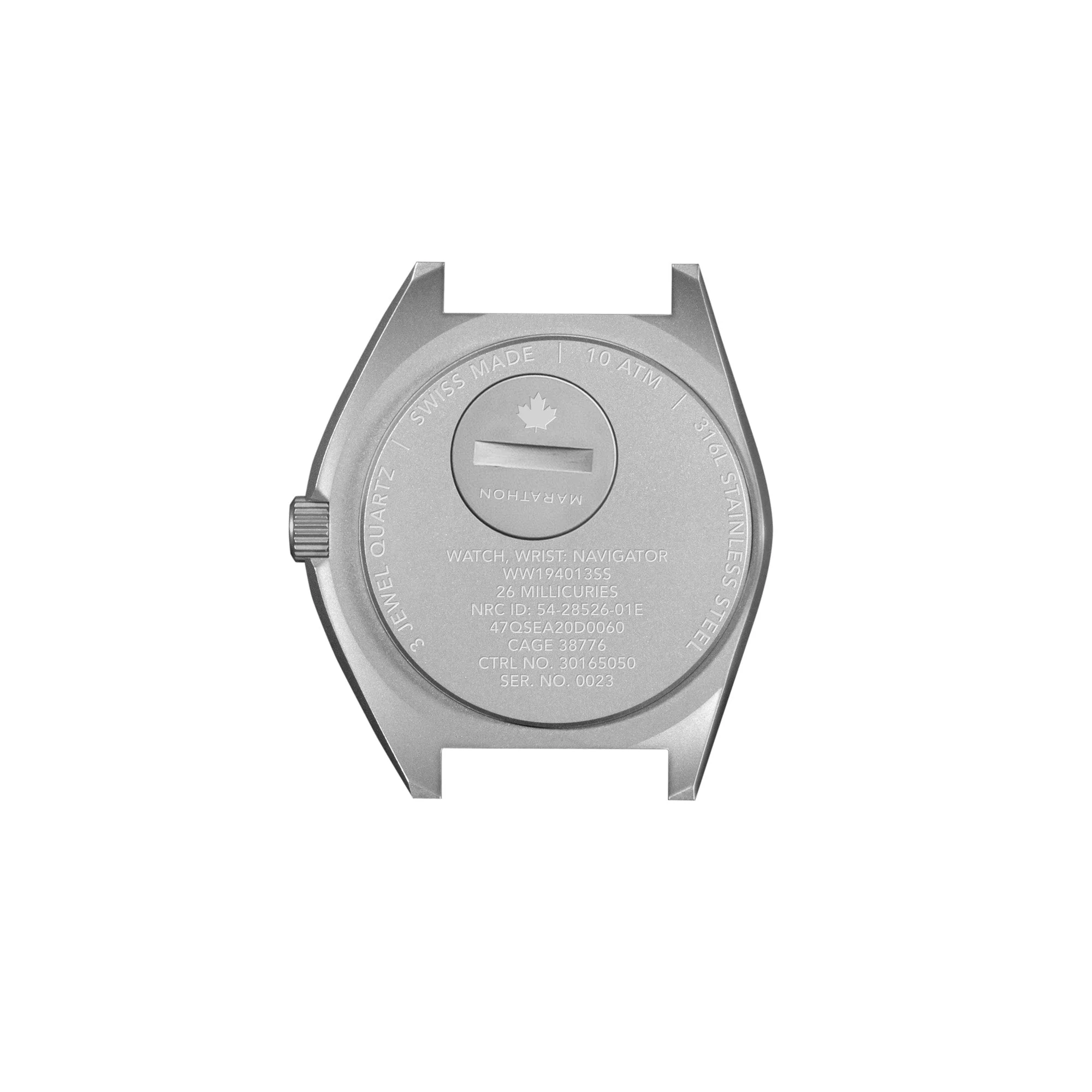 41mm Arctic Steel Navigator w/ Date (SSNAV-D) on Ballistic Nylon - Image 7
