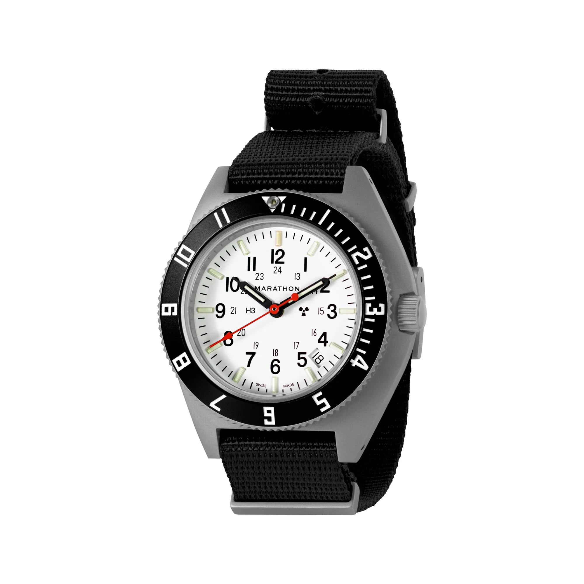 41mm Arctic Steel Navigator w/ Date (SSNAV-D) on Nylon DEFSTAN - Image 6