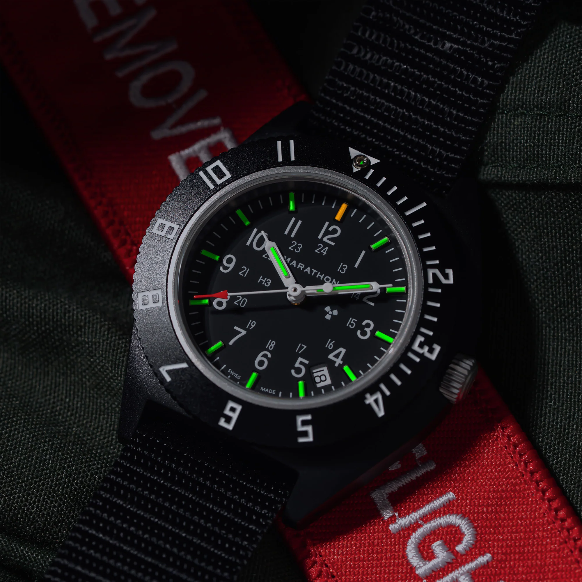 41mm CeraShell Quartz NAV-D on Ballistic Nylon Strap - Image 2