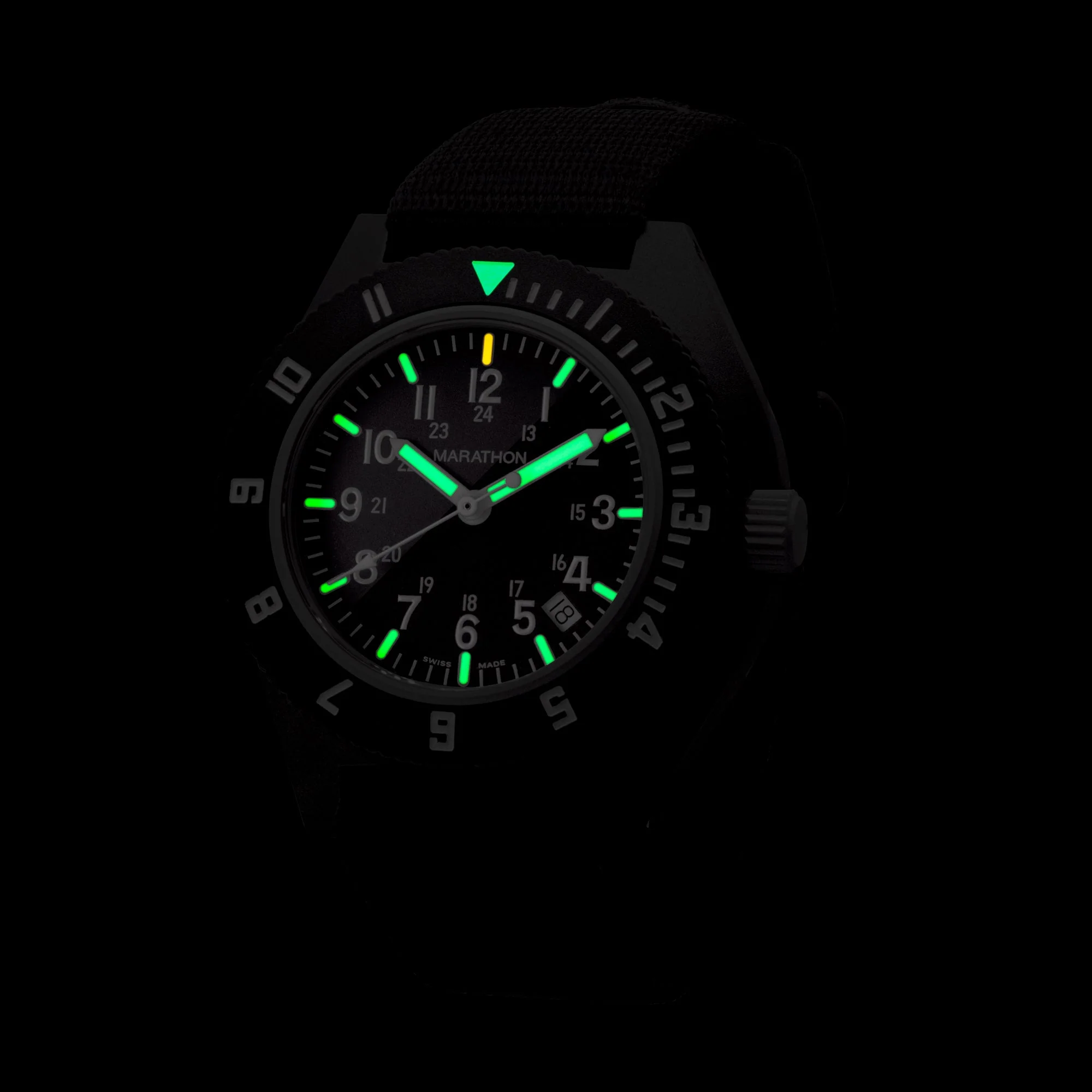 41mm MaraGlo Black Navigator w/ Date (NAV-DM) - Image 10