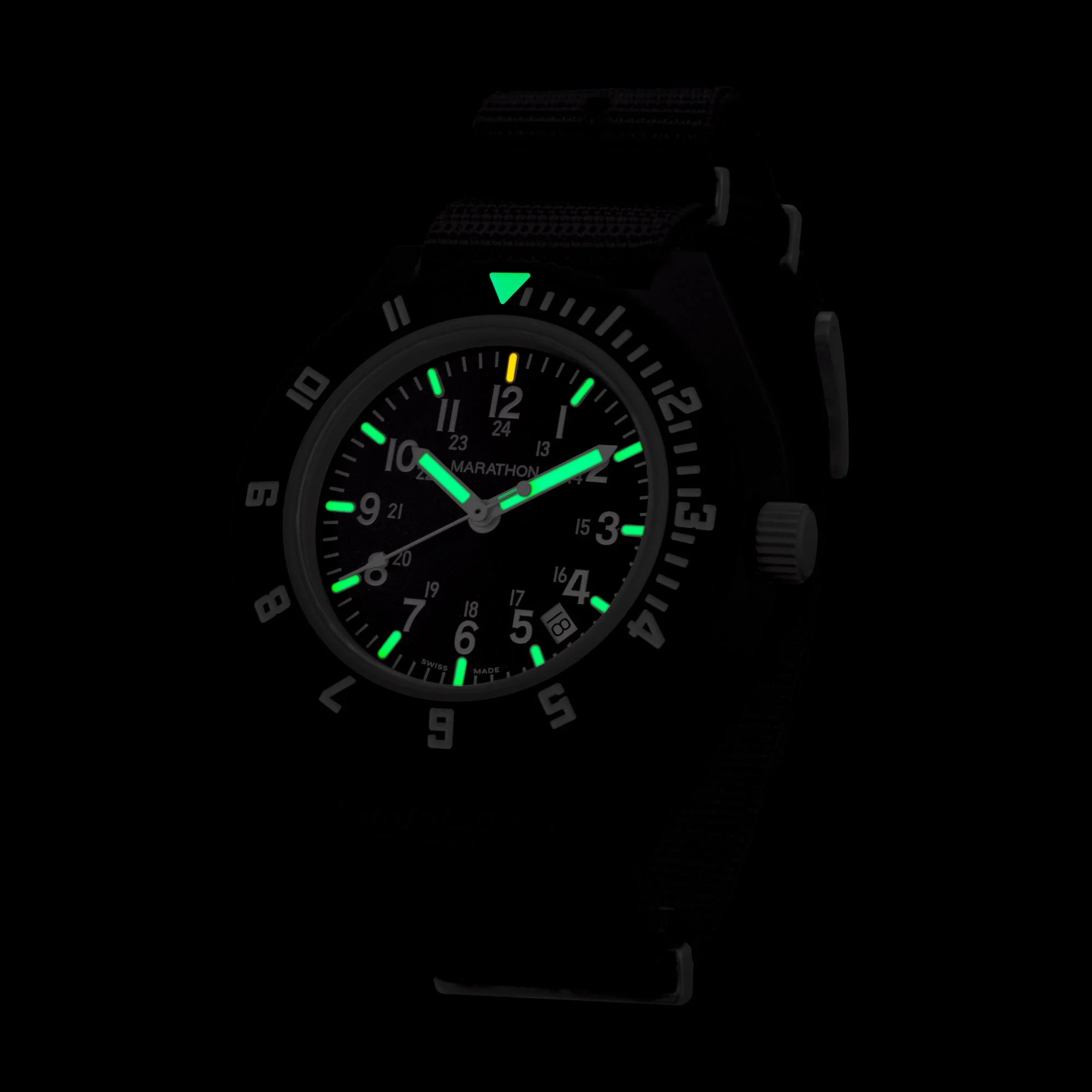 41mm MaraGlo Black Navigator w/ Date (NAV-DM) - Image 3