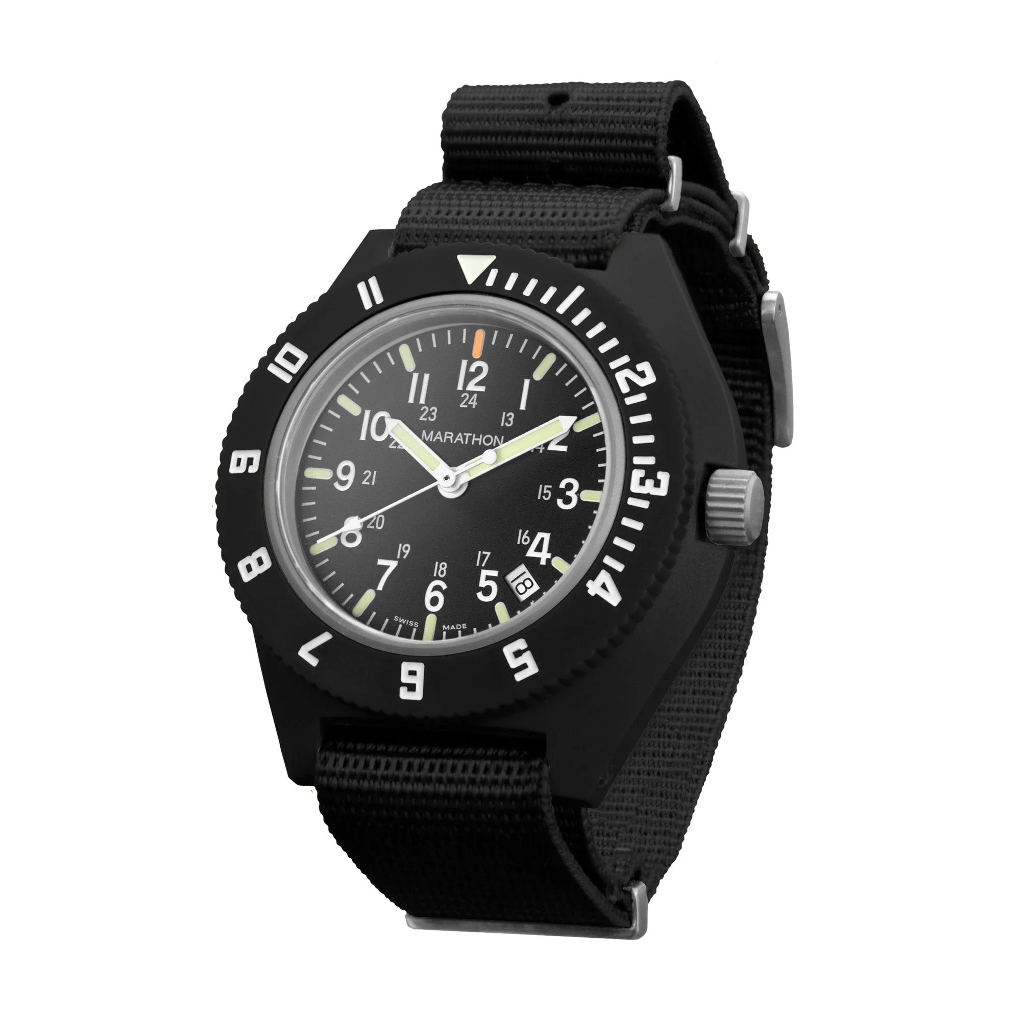 41mm MaraGlo Black Navigator w/ Date (NAV-DM) - Image 4