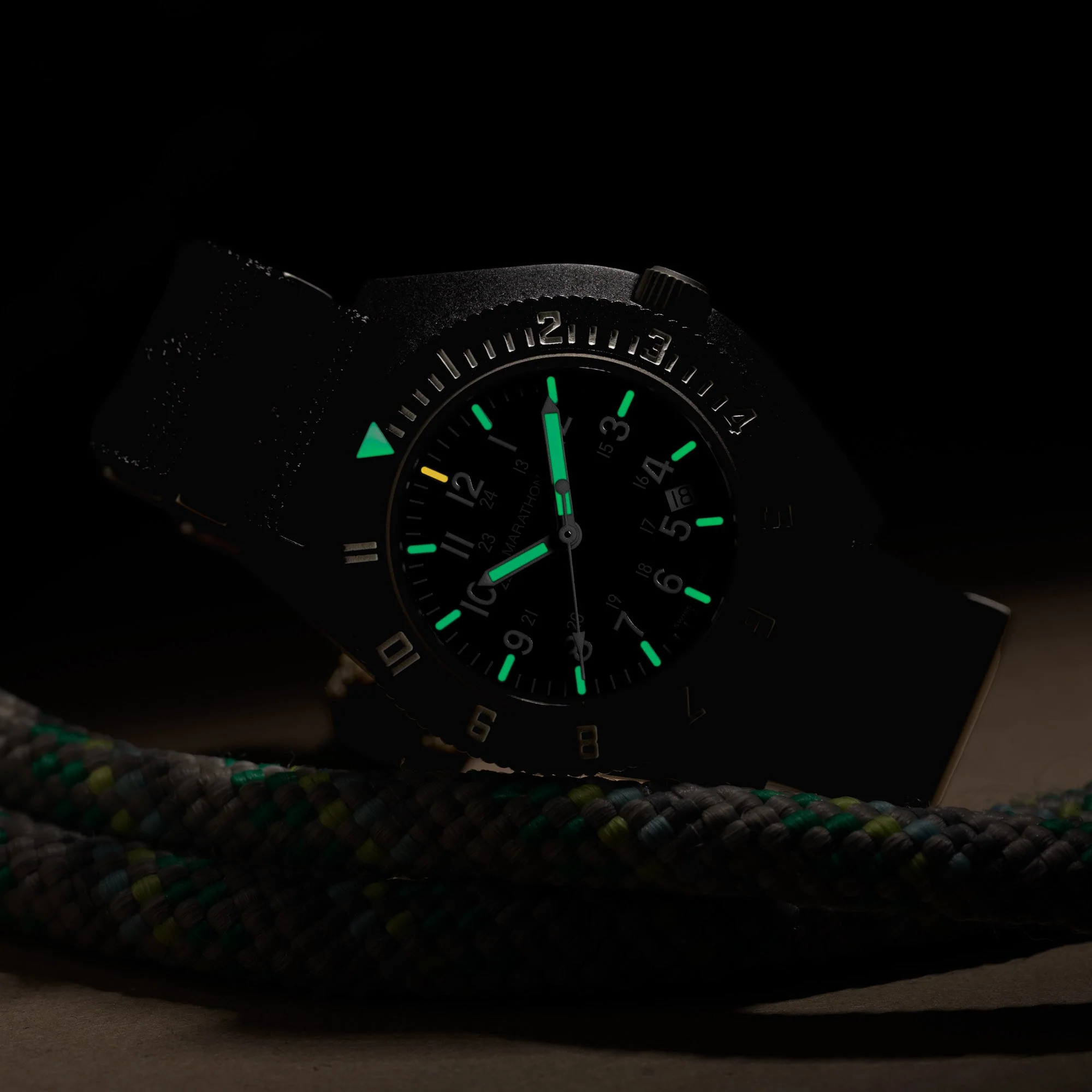 41mm MaraGlo Black Navigator w/ Date (NAV-DM) - Image 5