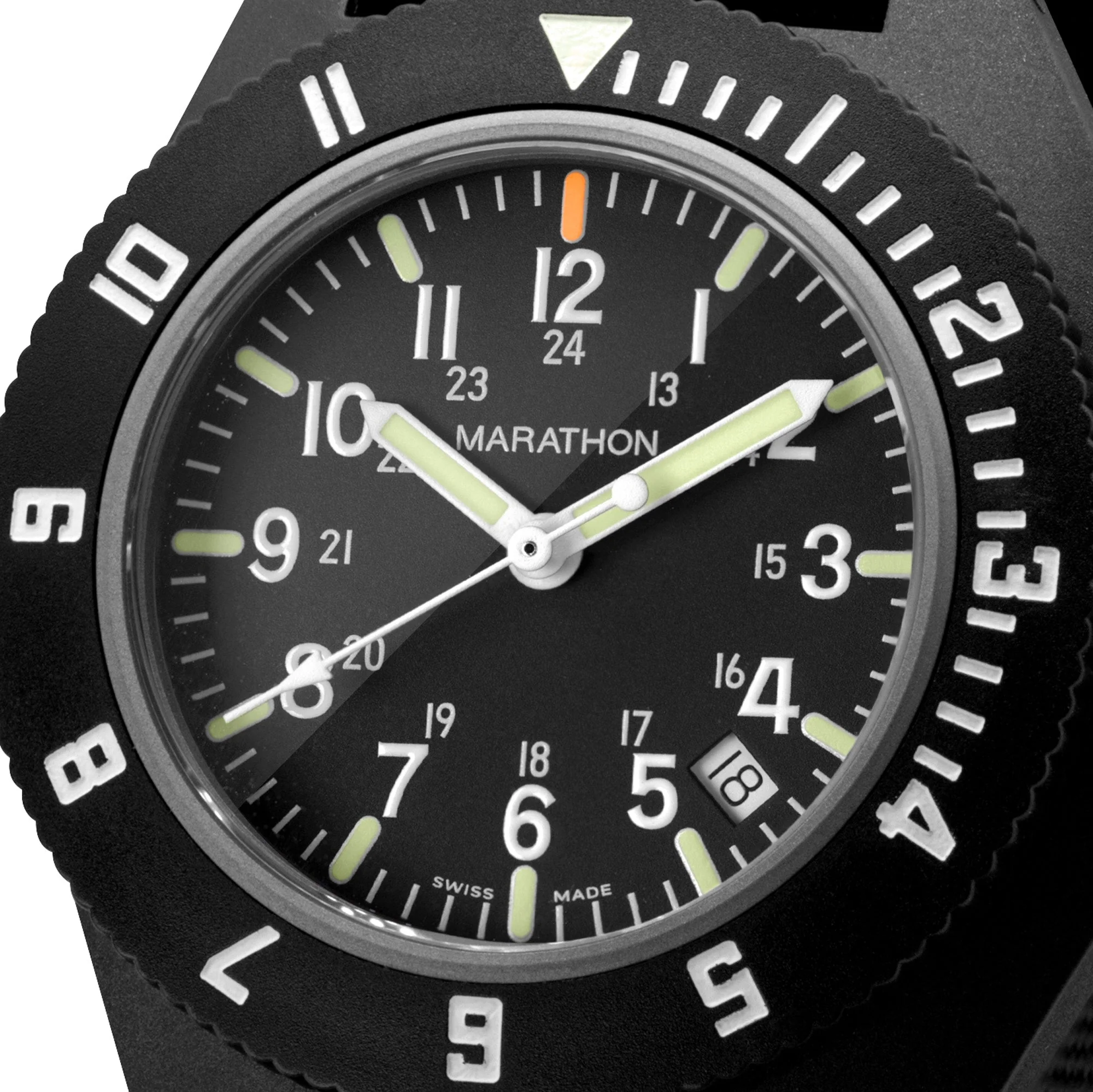 41mm MaraGlo Black Navigator w/ Date (NAV-DM) - Image 9