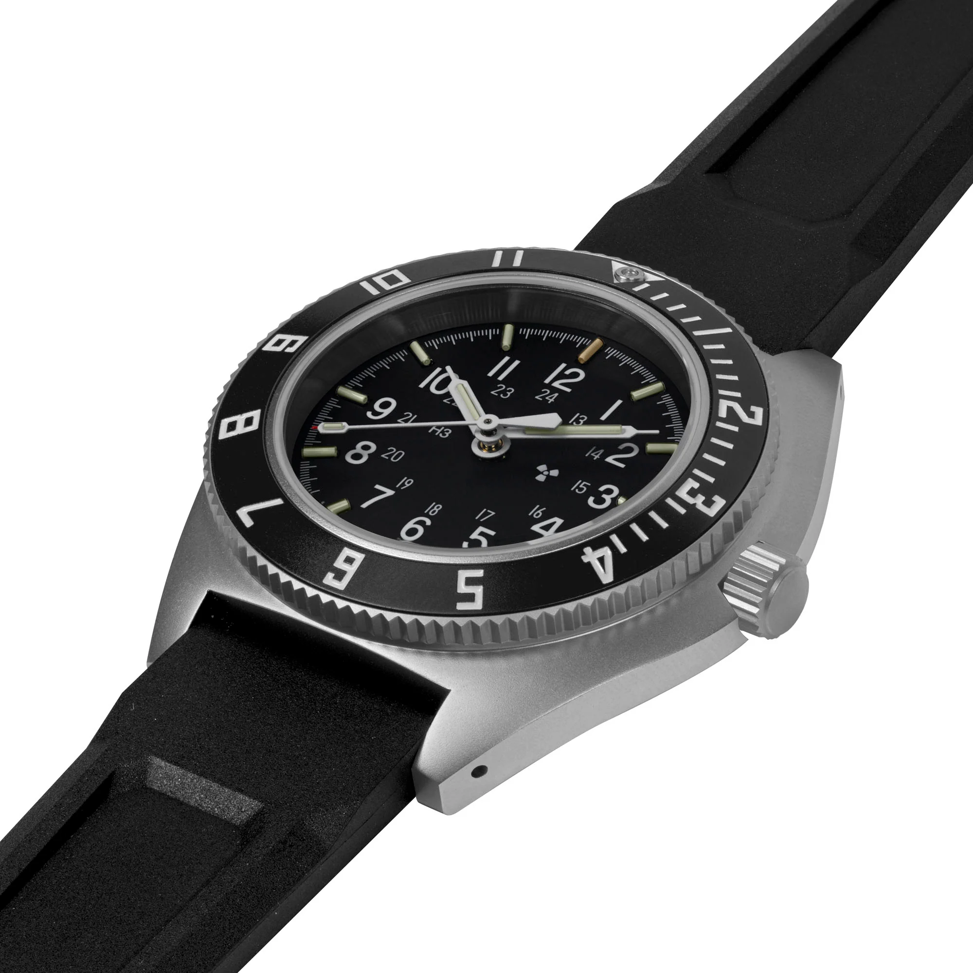 41mm Steel Navigator Automatic (SSNAV Auto) on 3-Piece Rubber Strap Kit - Image 4
