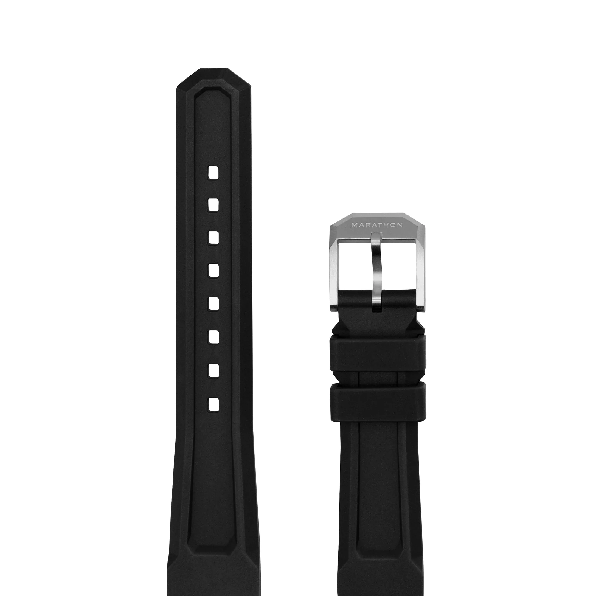3-Piece Rubber Strap Kit, Black, 18mm - Image 4
