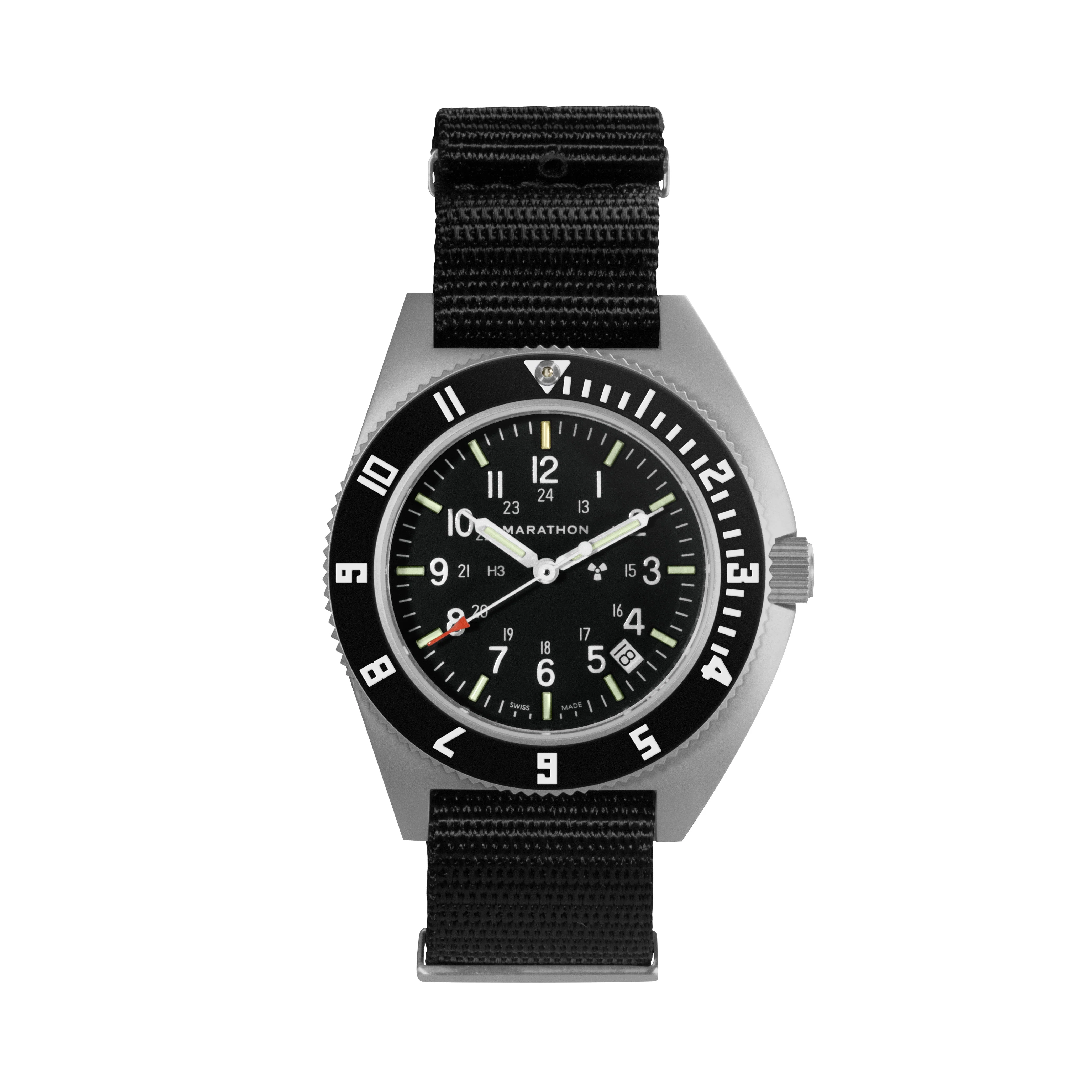 Nylon DEFSTAN Strap with Parkerized Hardware, 20mm, Black - Image 6
