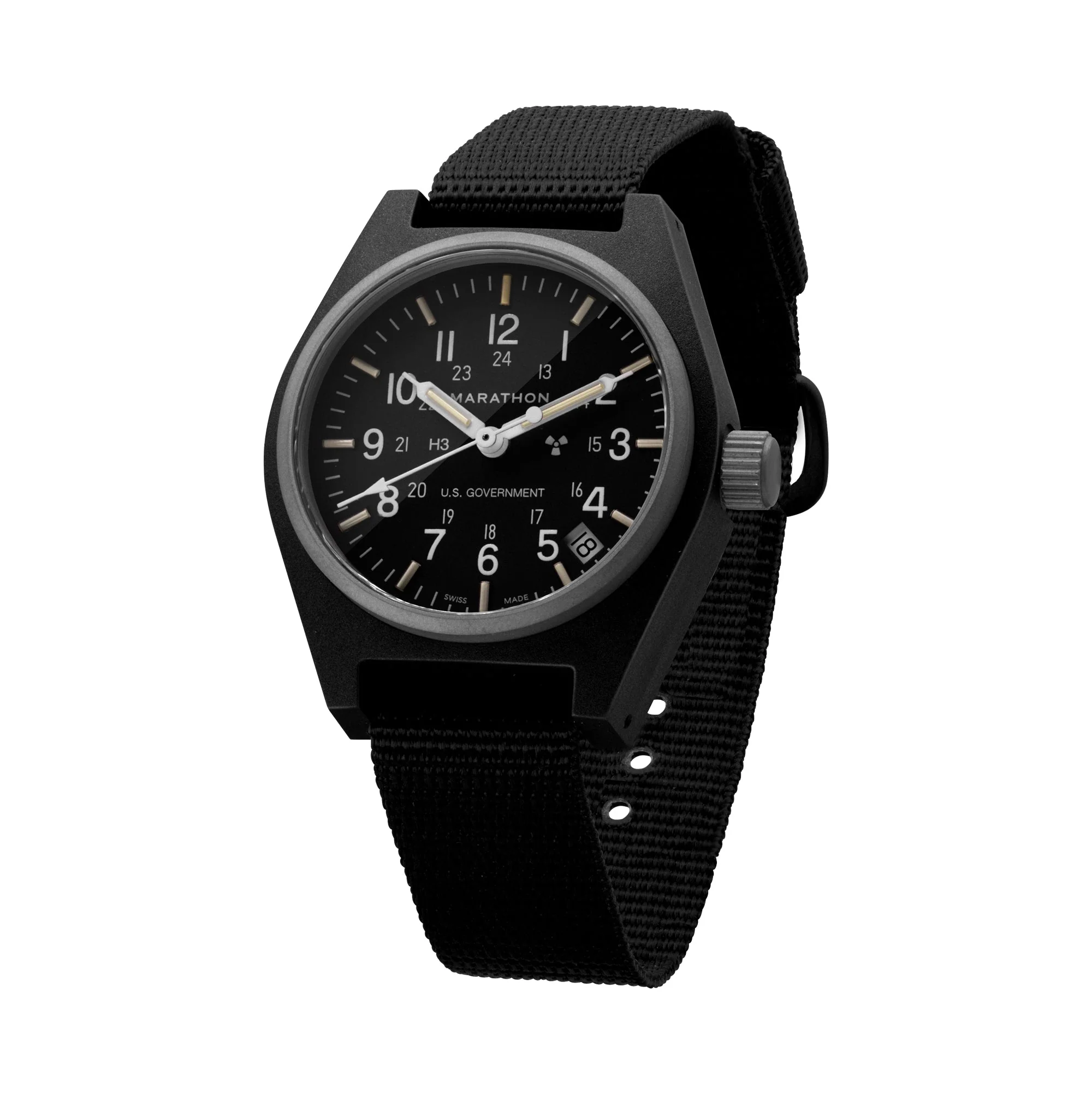 34mm Black General Purpose Quartz with Date (GPQ) - Image 11