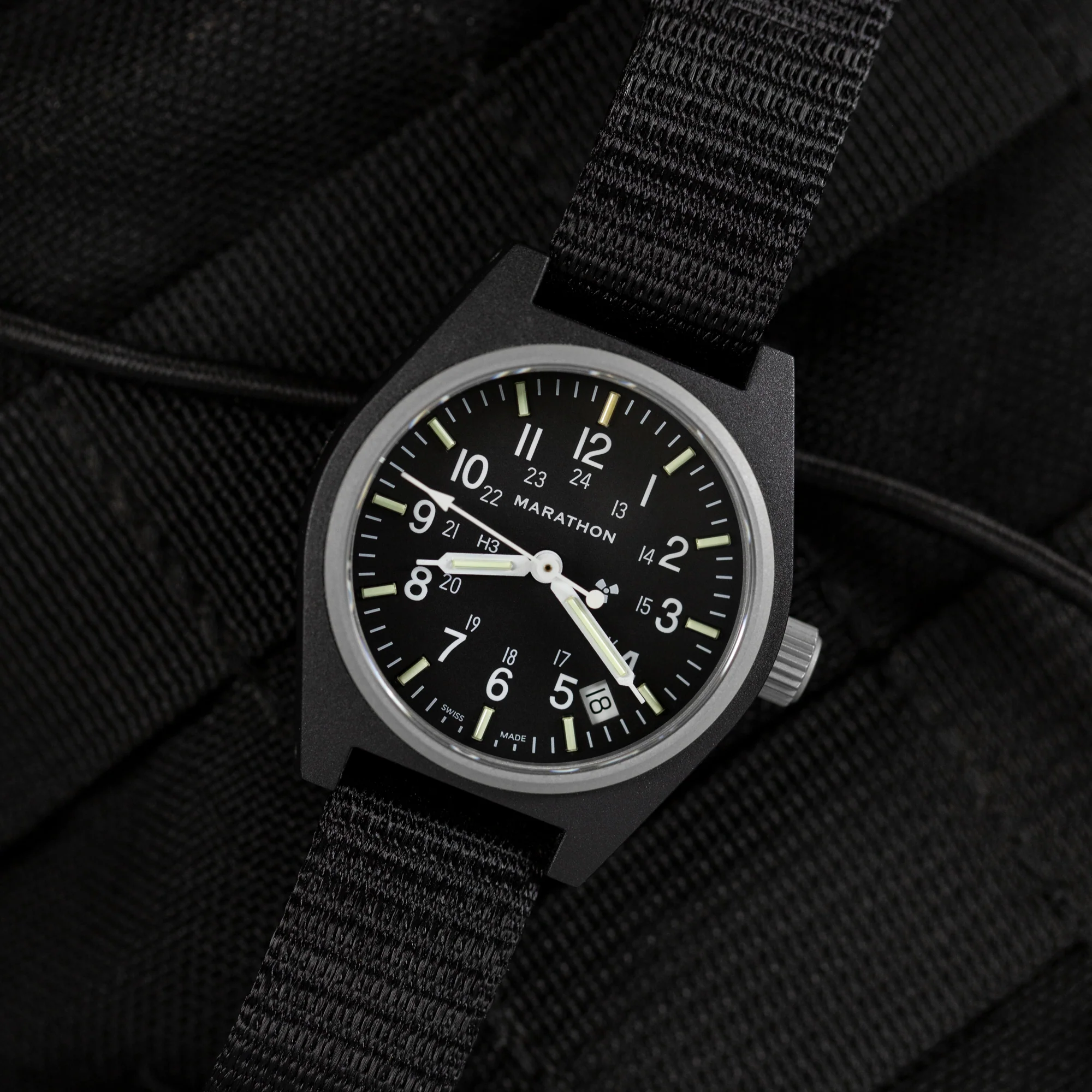 34mm Black General Purpose Quartz with Date (GPQ) - Image 3