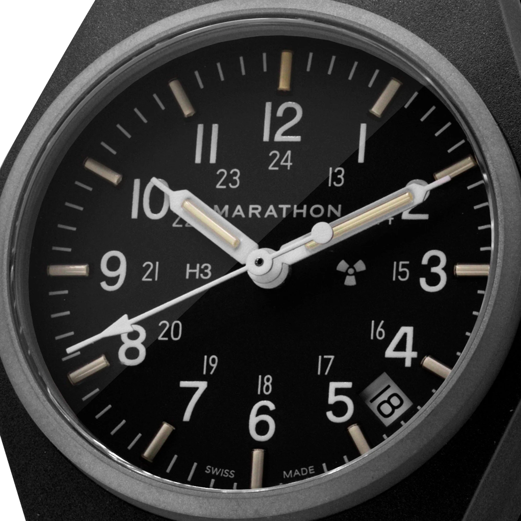34mm Black General Purpose Quartz with Date (GPQ) - Image 4