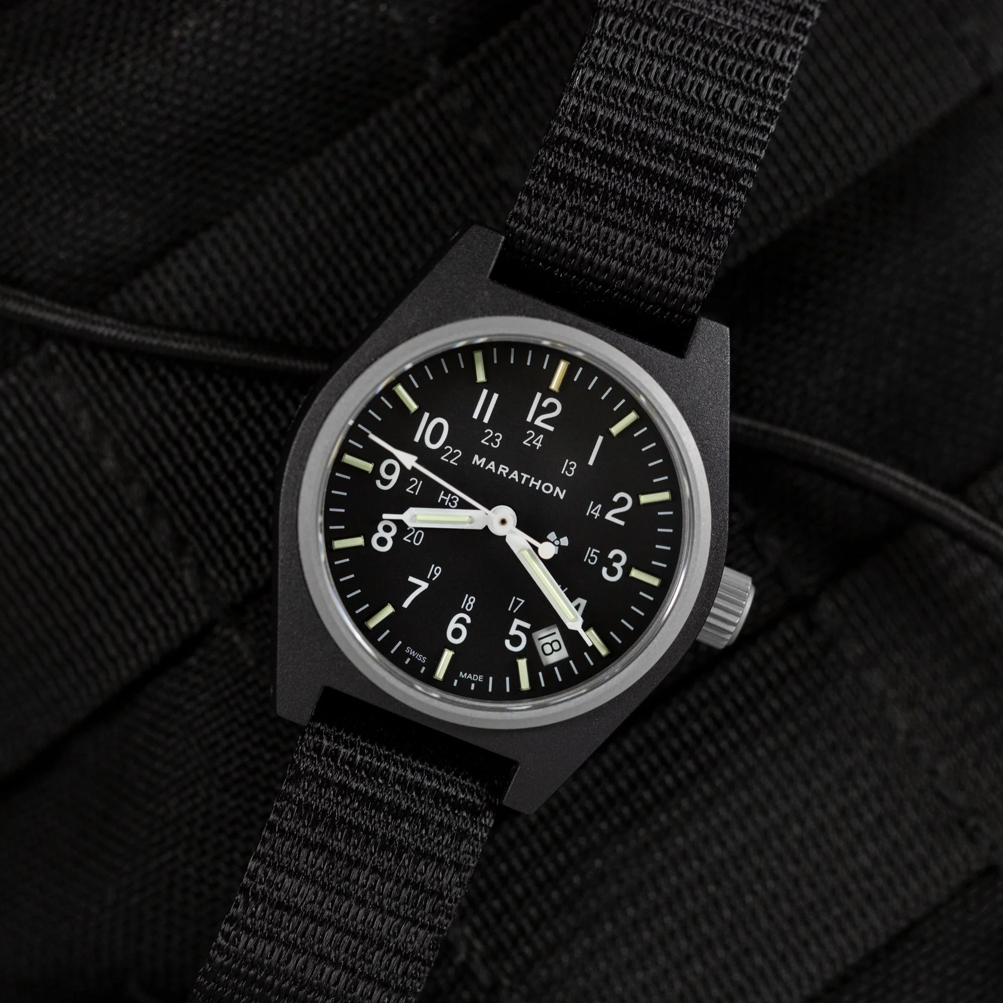34mm Black General Purpose Quartz with Date (GPQ) - Image 7