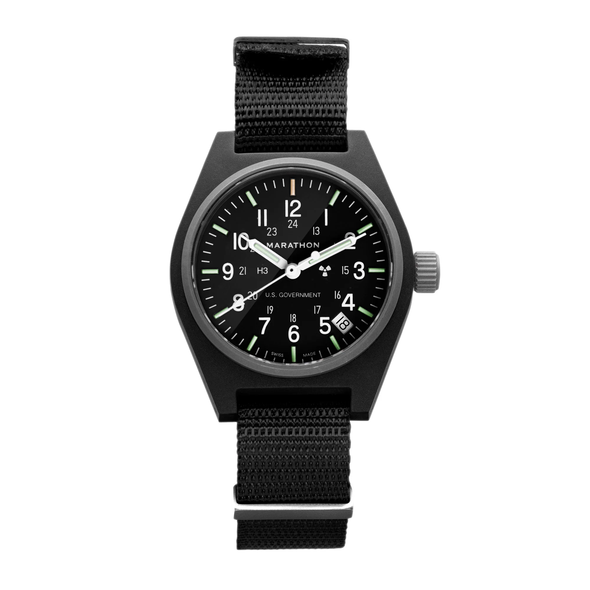 34mm Black General Purpose Quartz with Date (GPQ) - Image 8