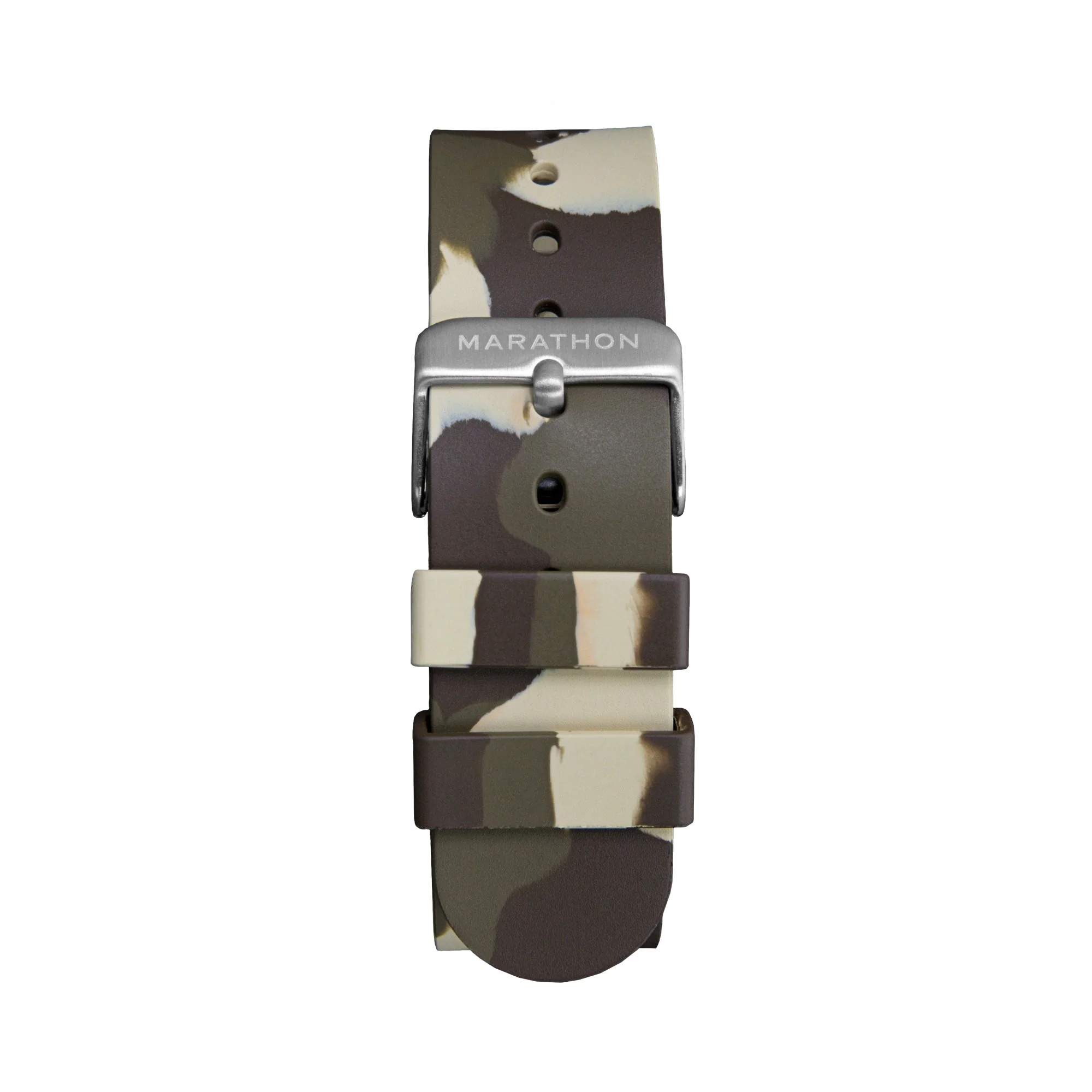 Single-Piece Rubber Strap, Brown Camo, 20mm - Image 3