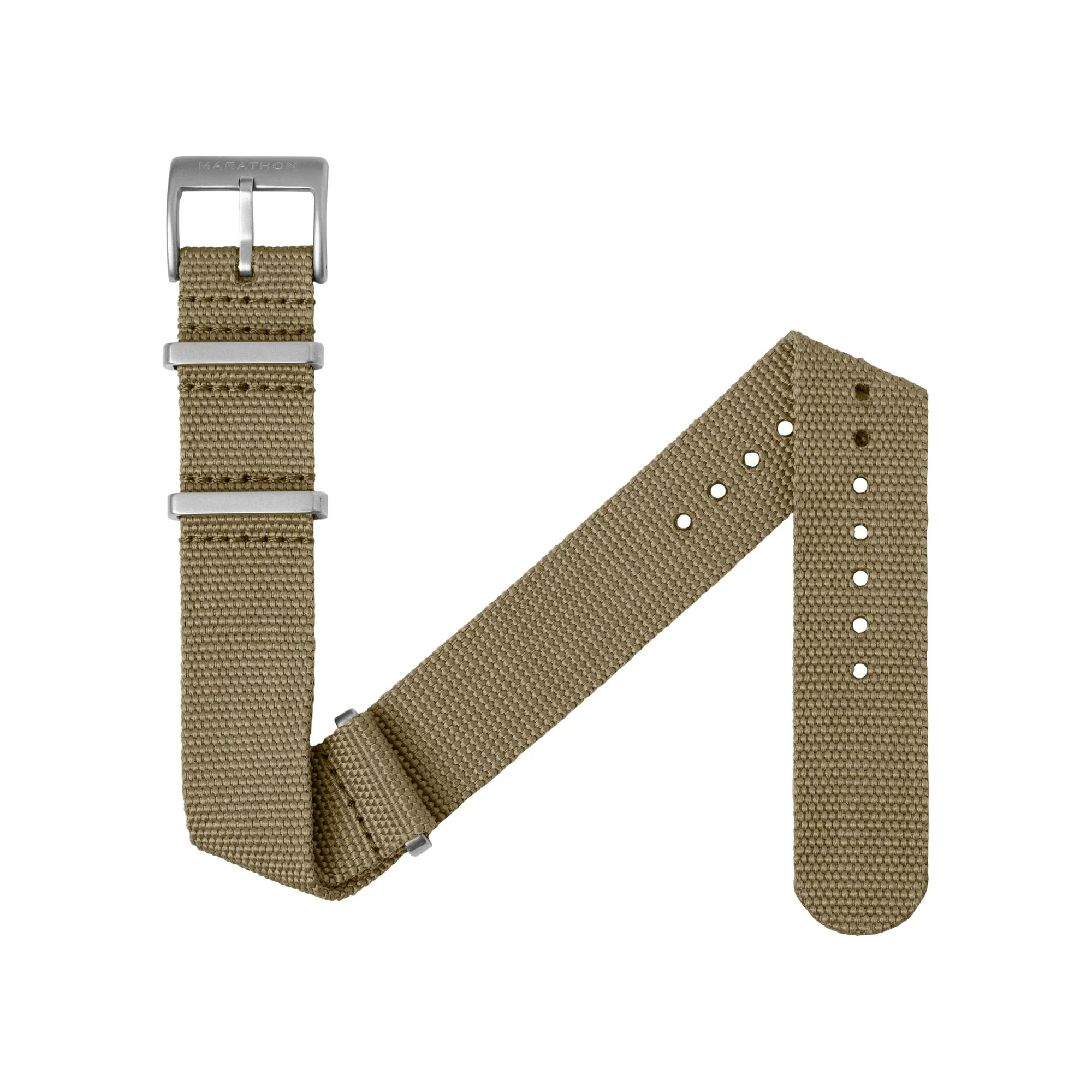 Nylon Canvas DEFSTAN Strap, Parkerized, Khaki, 20mm - Image 5