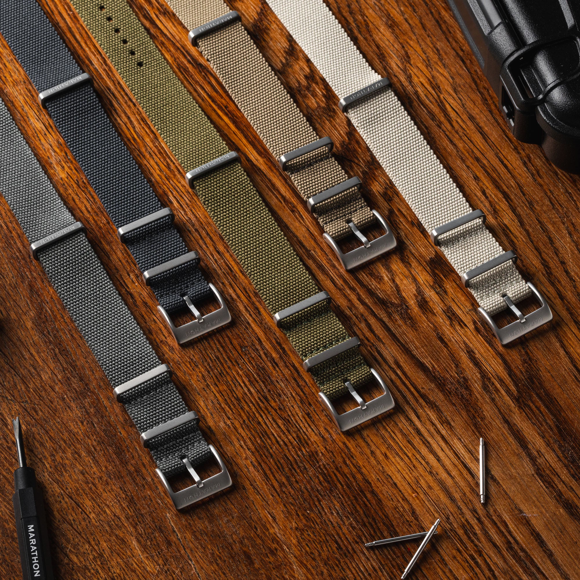 Nylon Canvas DEFSTAN Strap, Parkerized, Slate, 20mm - Image 7
