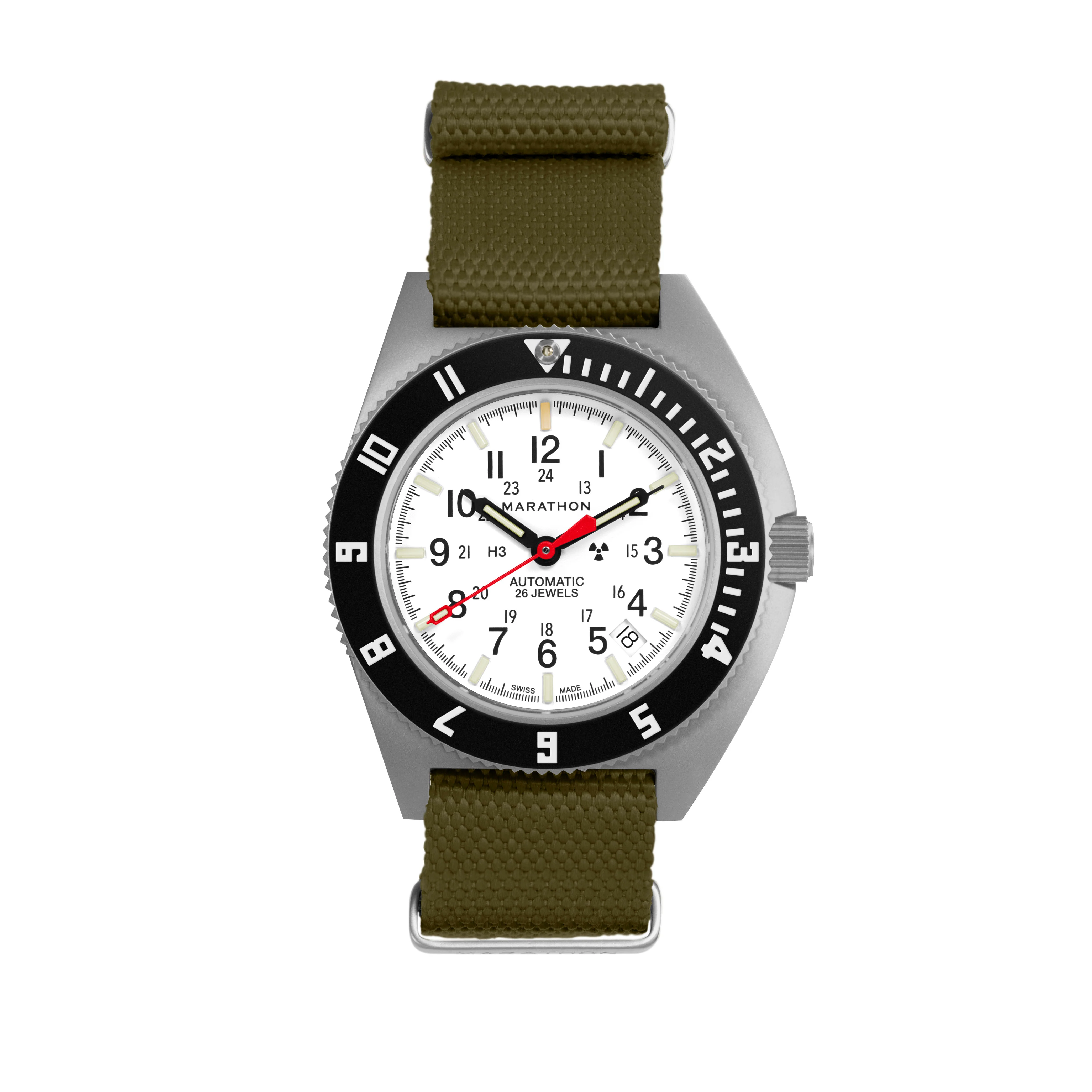Nylon Canvas DEFSTAN Strap, Parkerized, Olive, 20mm - Image 3