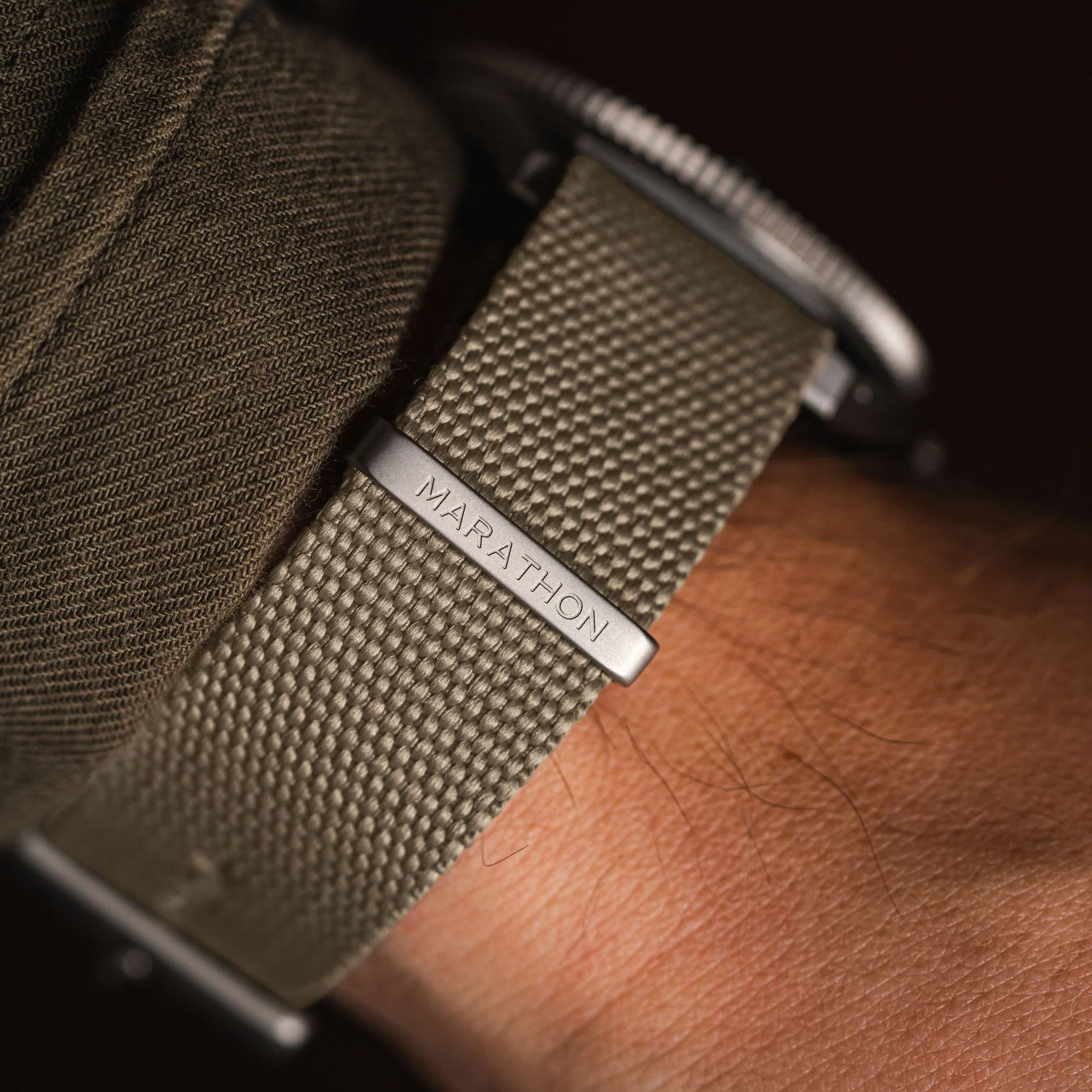 Nylon Canvas DEFSTAN Strap, Parkerized, Sand, 20mm - Image 4