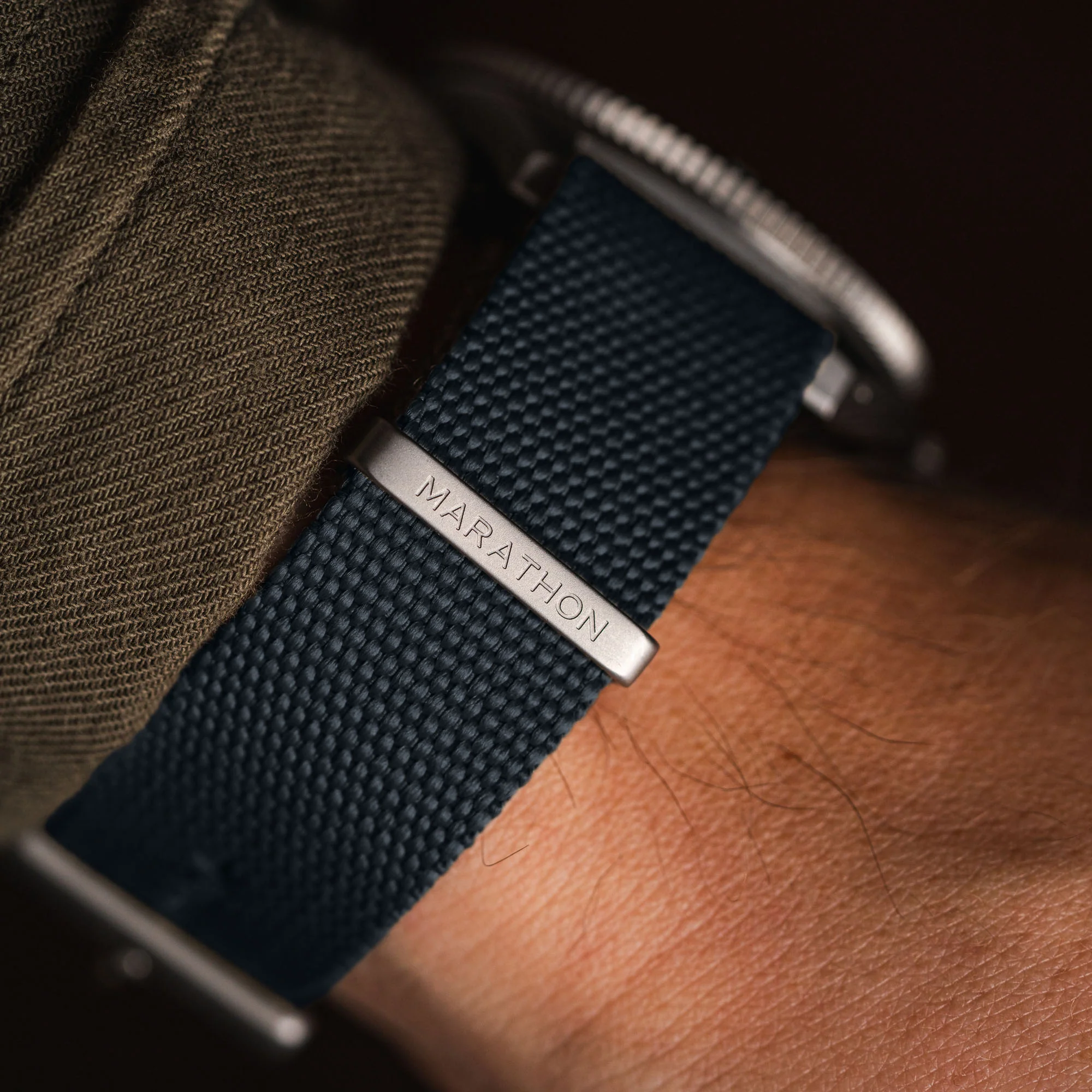 Nylon Canvas DEFSTAN Strap, Parkerized, Slate, 20mm - Image 4