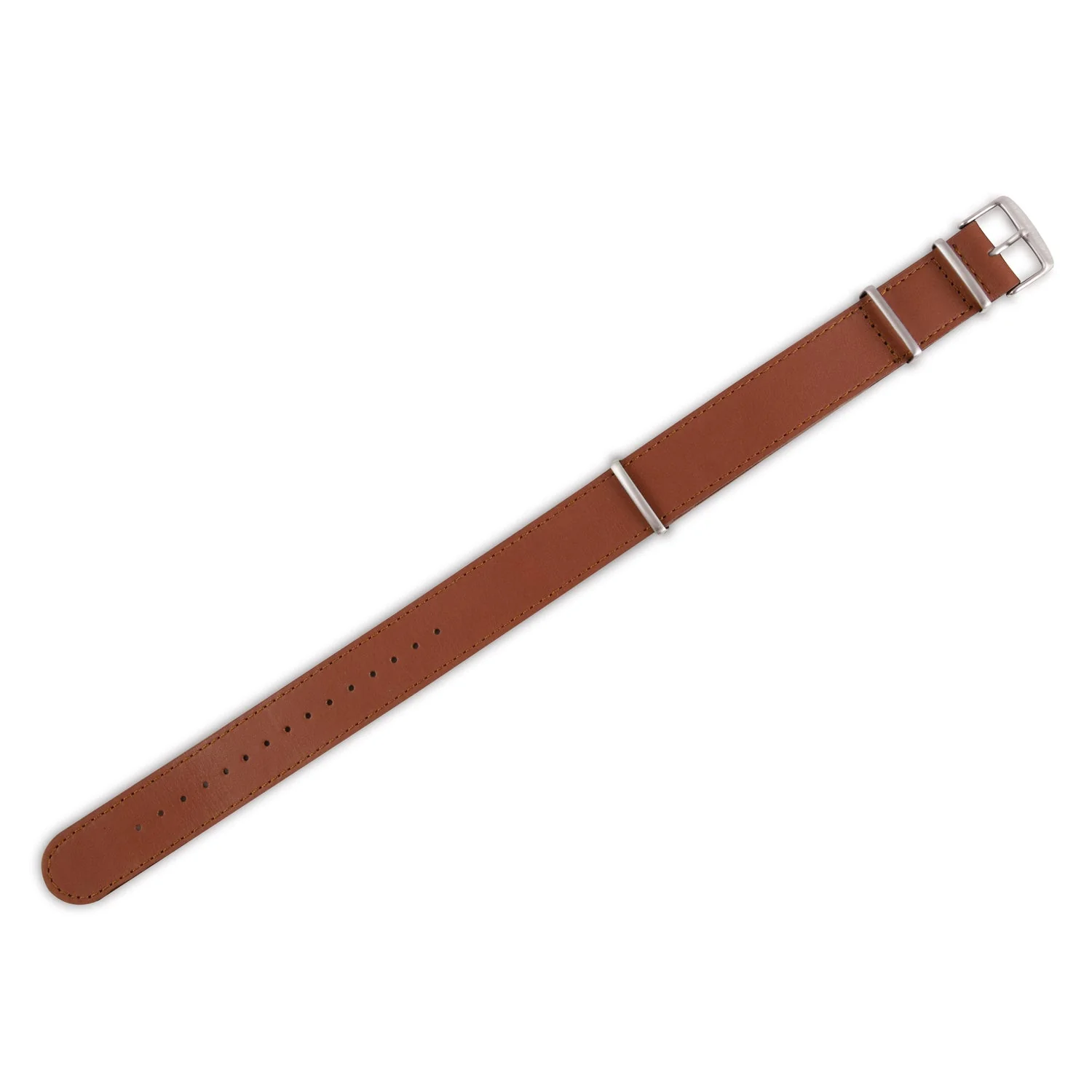 Leather DEFSTAN Strap, Dark Tan, 18mm - Image 4