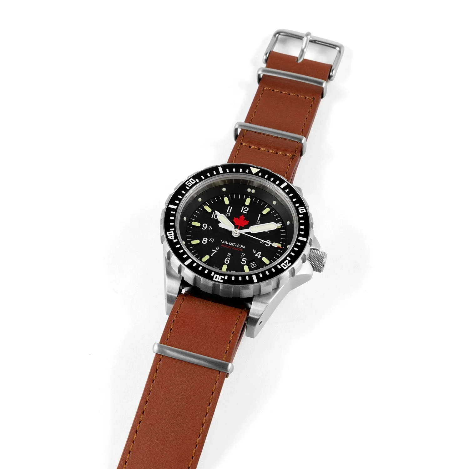 Leather DEFSTAN Strap, Dark Tan, 22mm - Image 2