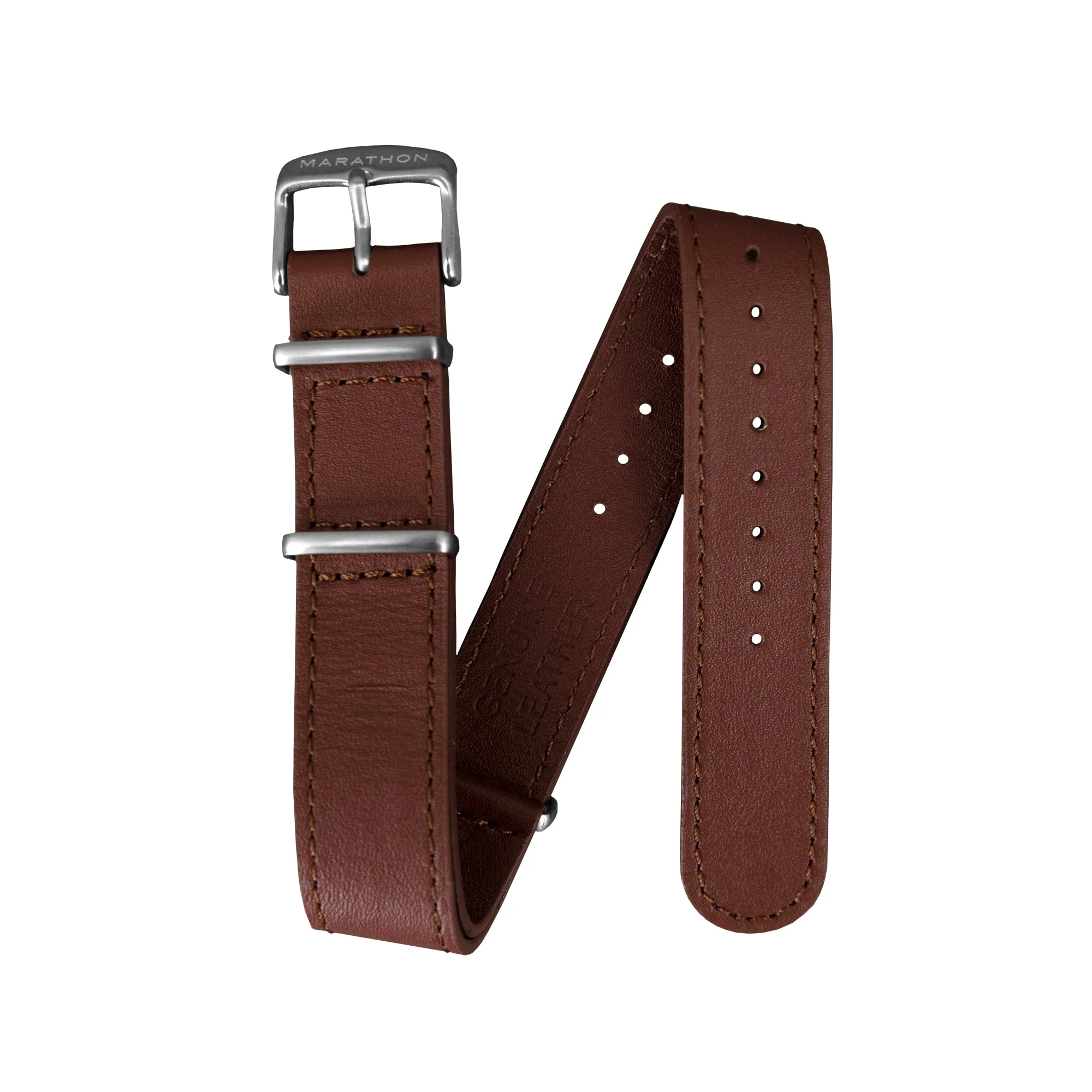 Leather DEFSTAN Strap, Dark Tan, 22mm - Image 3